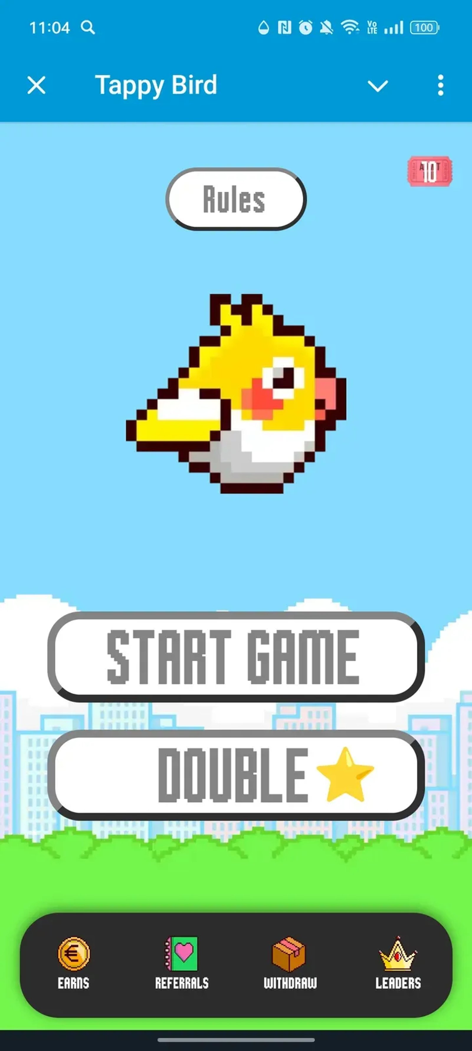 Tappy Bird в Телеграм — скриншот 1