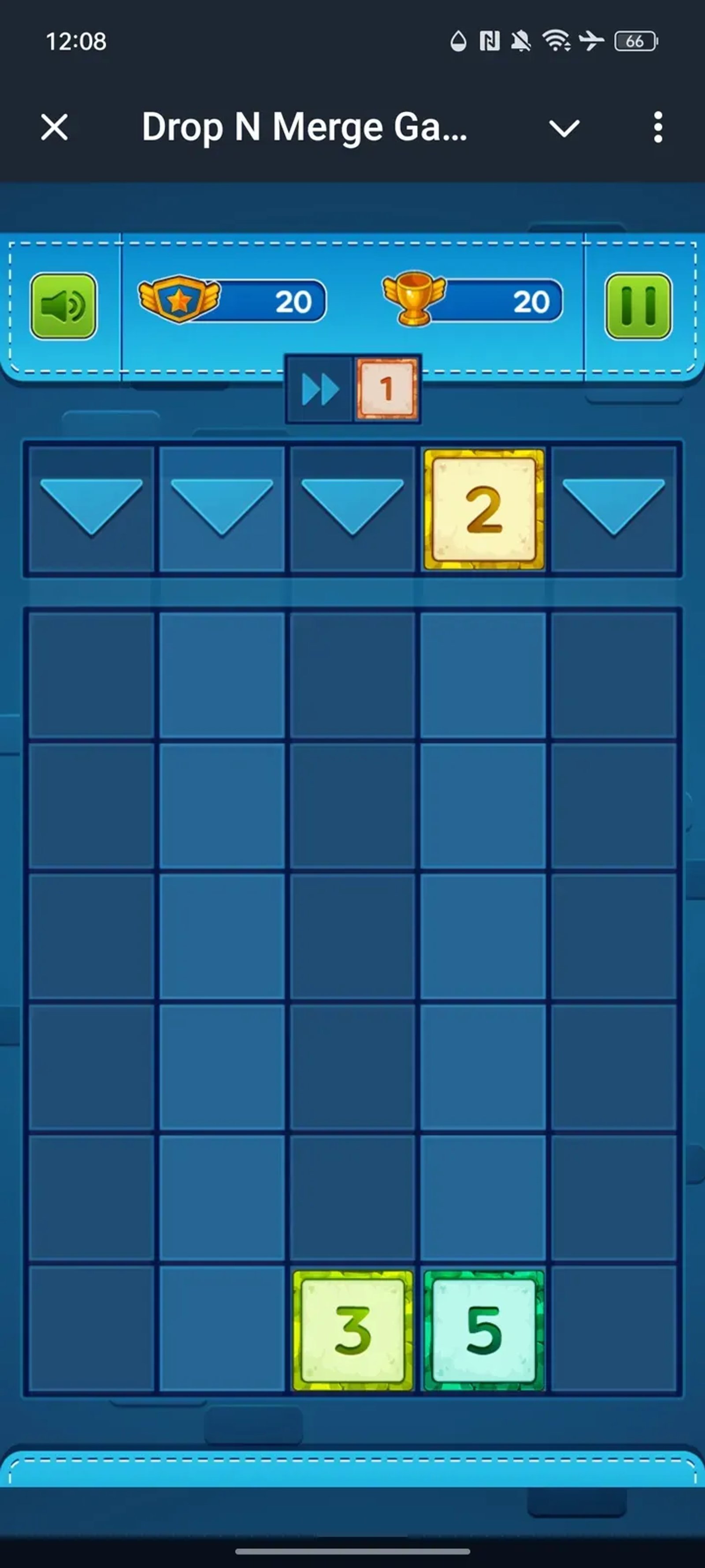 Drop N Merge Game в Телеграм — скриншот 2