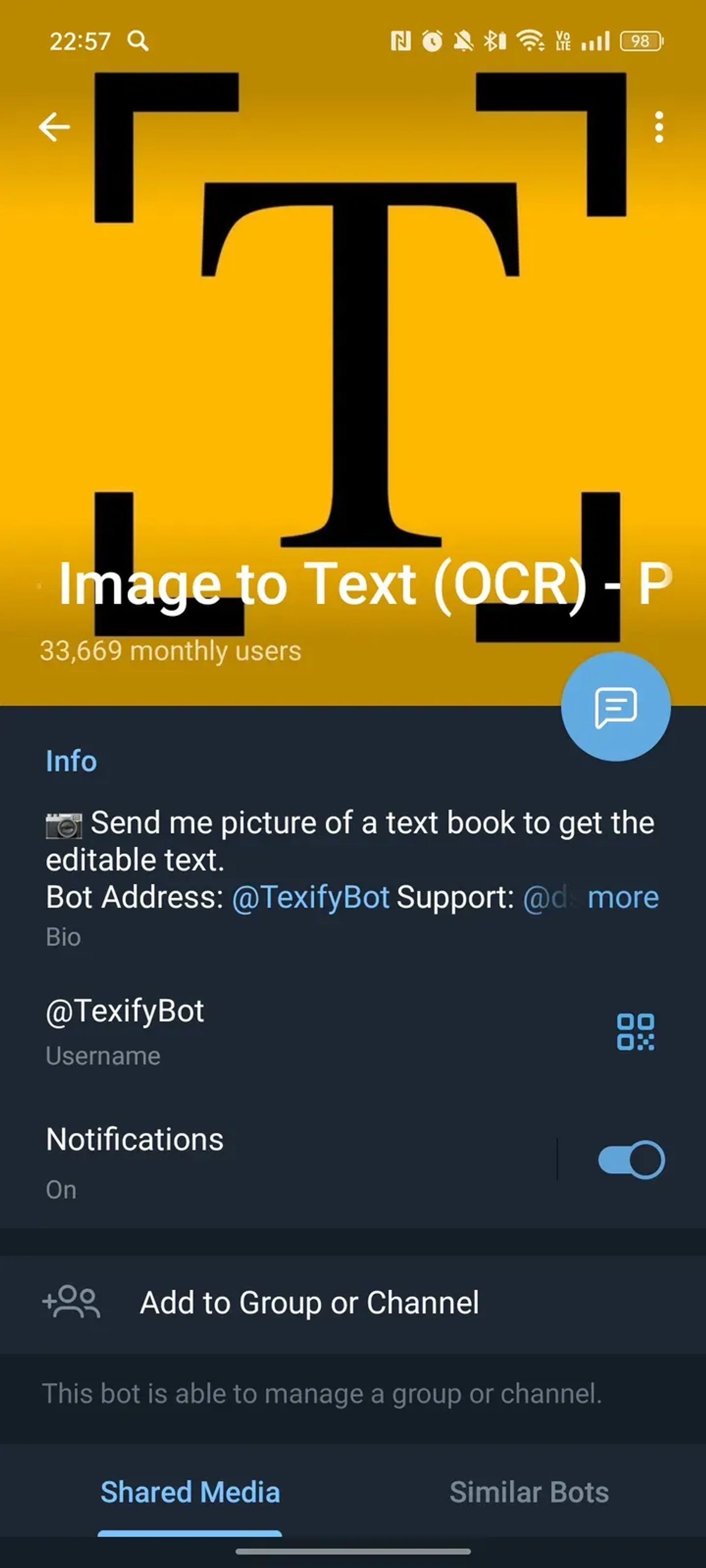 Texify - Image to Text (OCR) - Photo to Text в Телеграм — скриншот 4