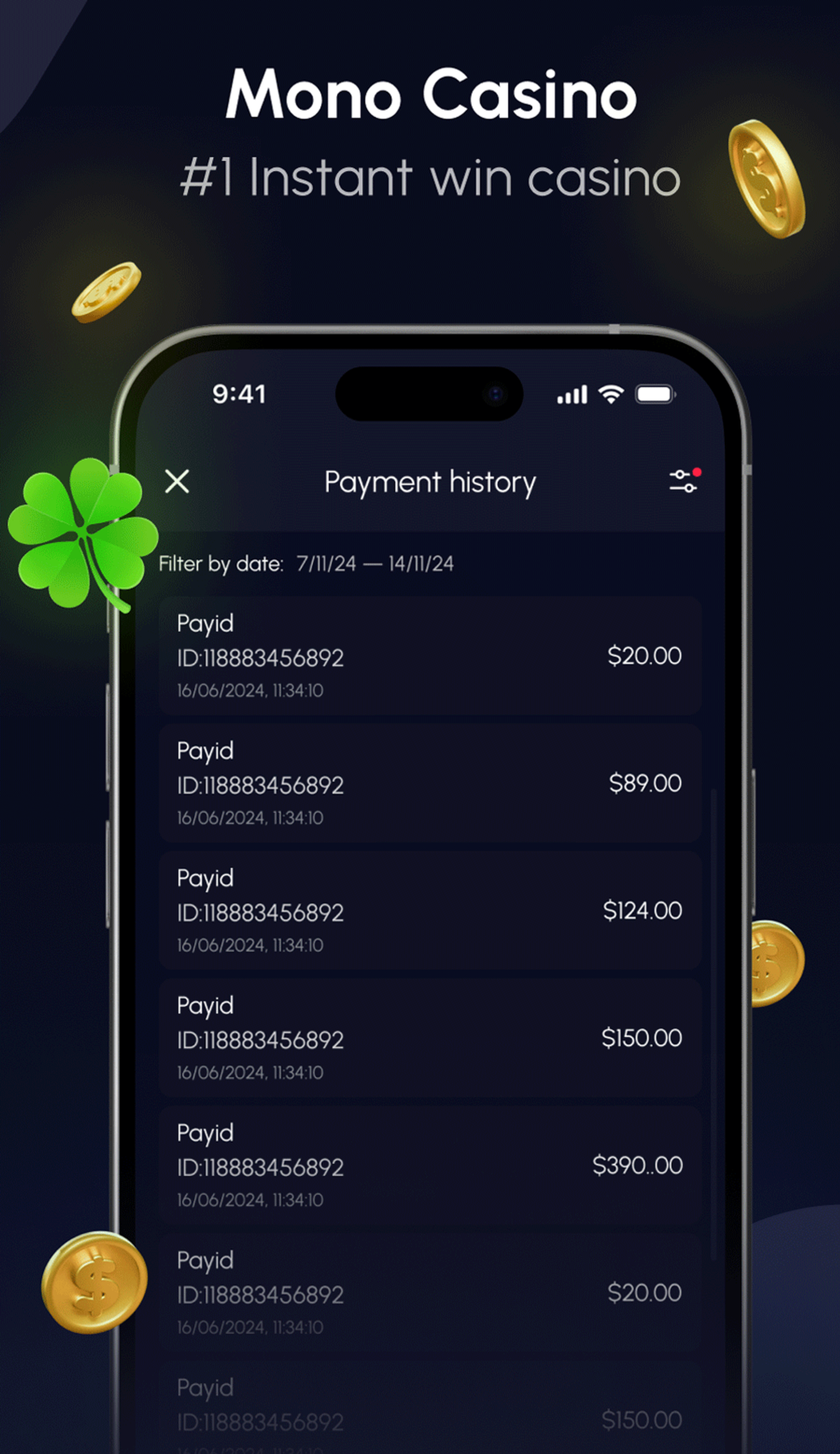 Mono Casino в Телеграм — скриншот 4