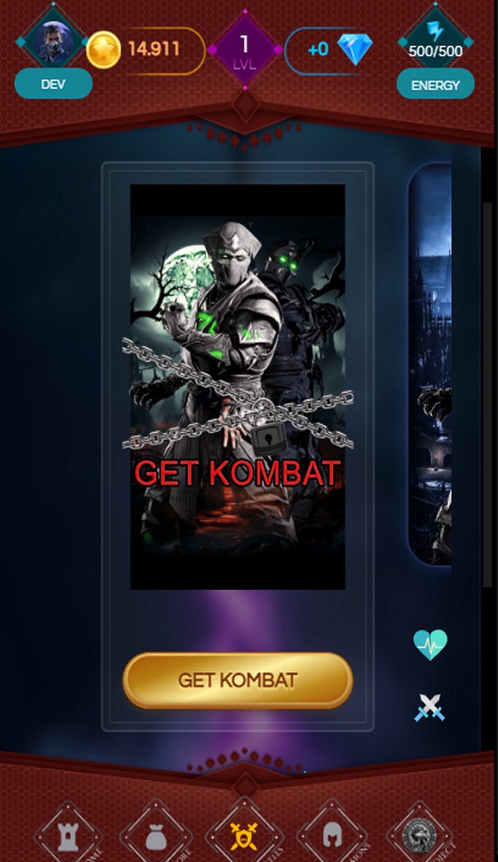 Mortal Klicker в Телеграм — скриншот 4