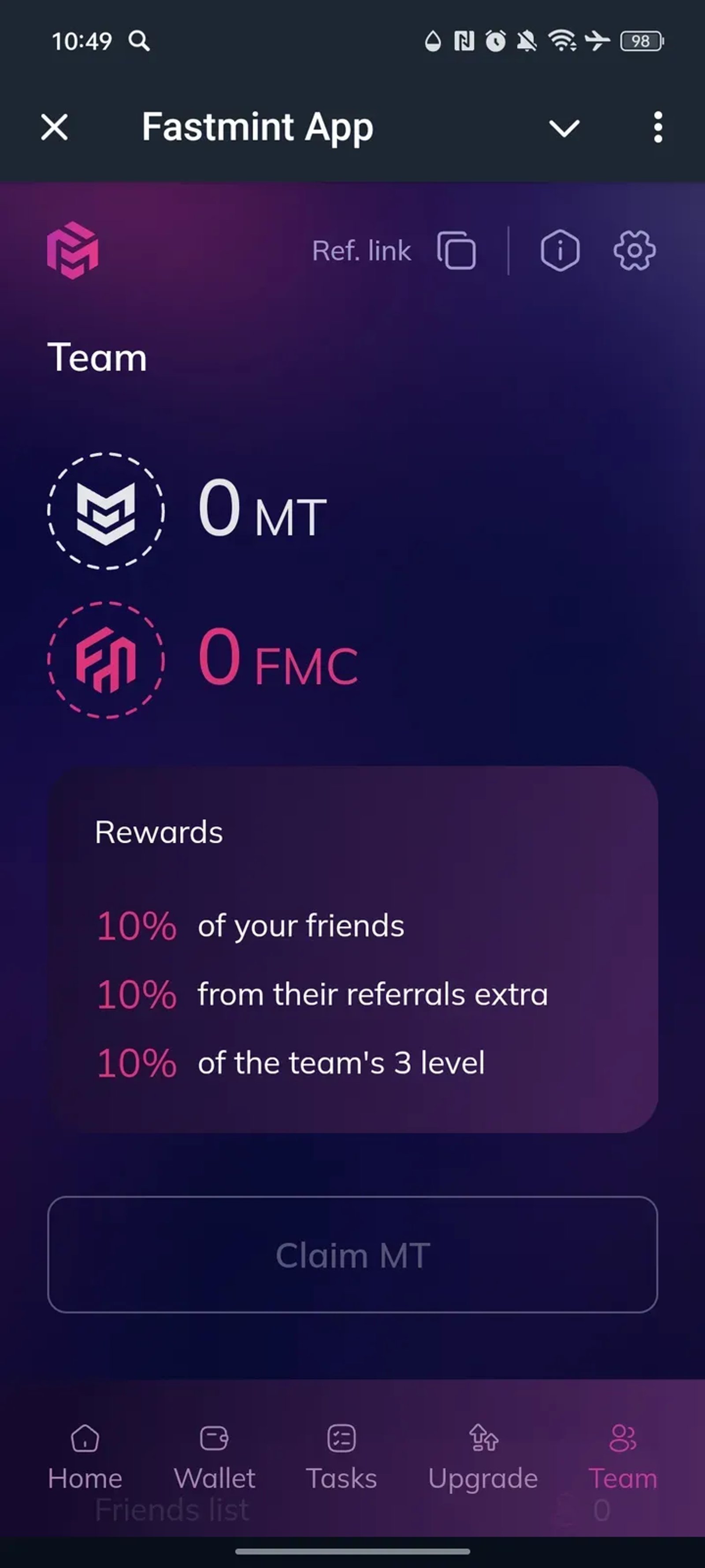 Fastmint App в Телеграм — скриншот 7
