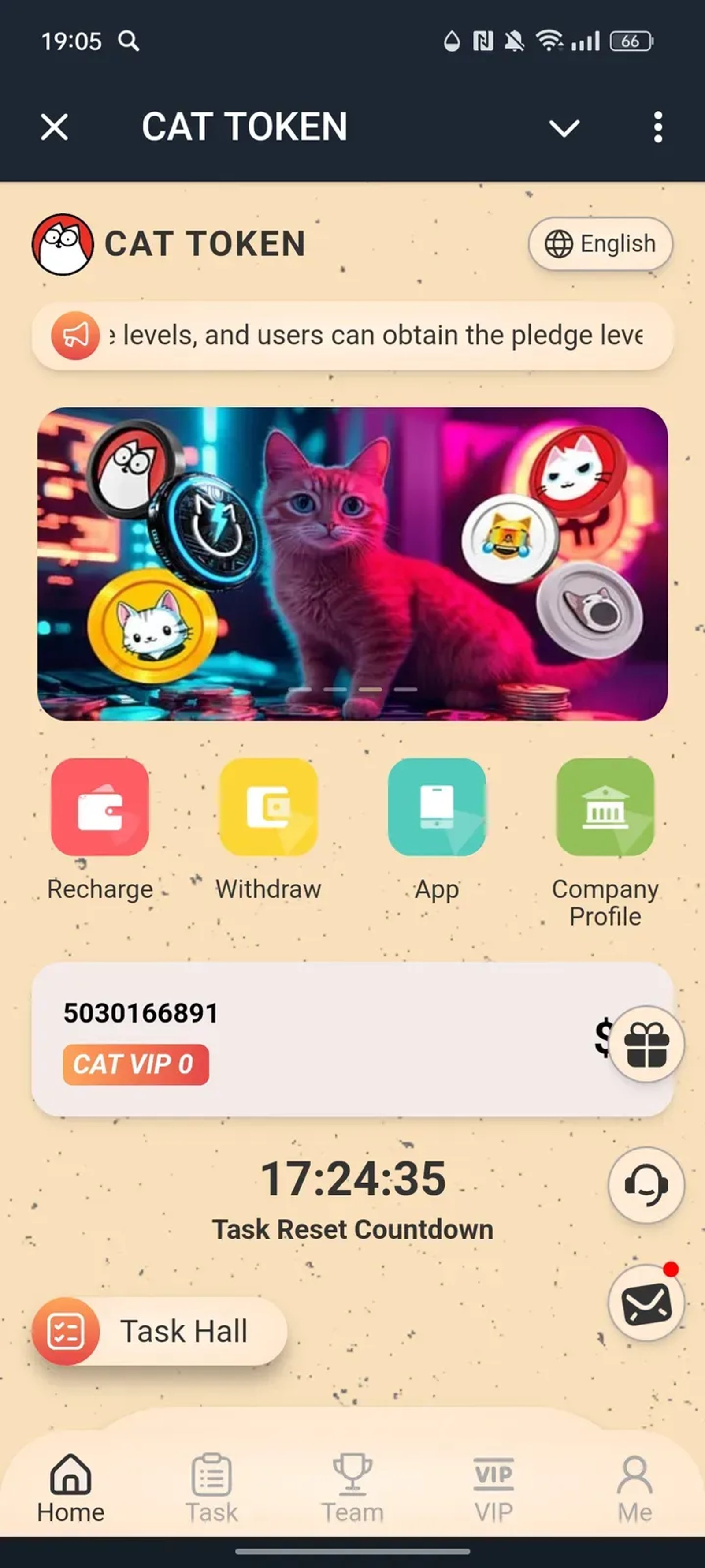 CAT TOKEN в Телеграм — скриншот 1