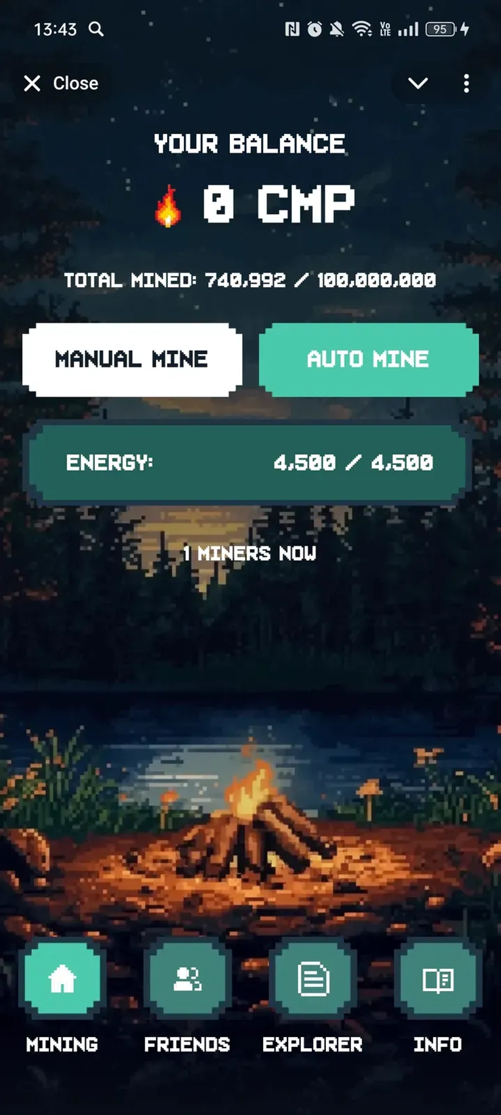 Campfire Bot в Телеграм — скриншот 1