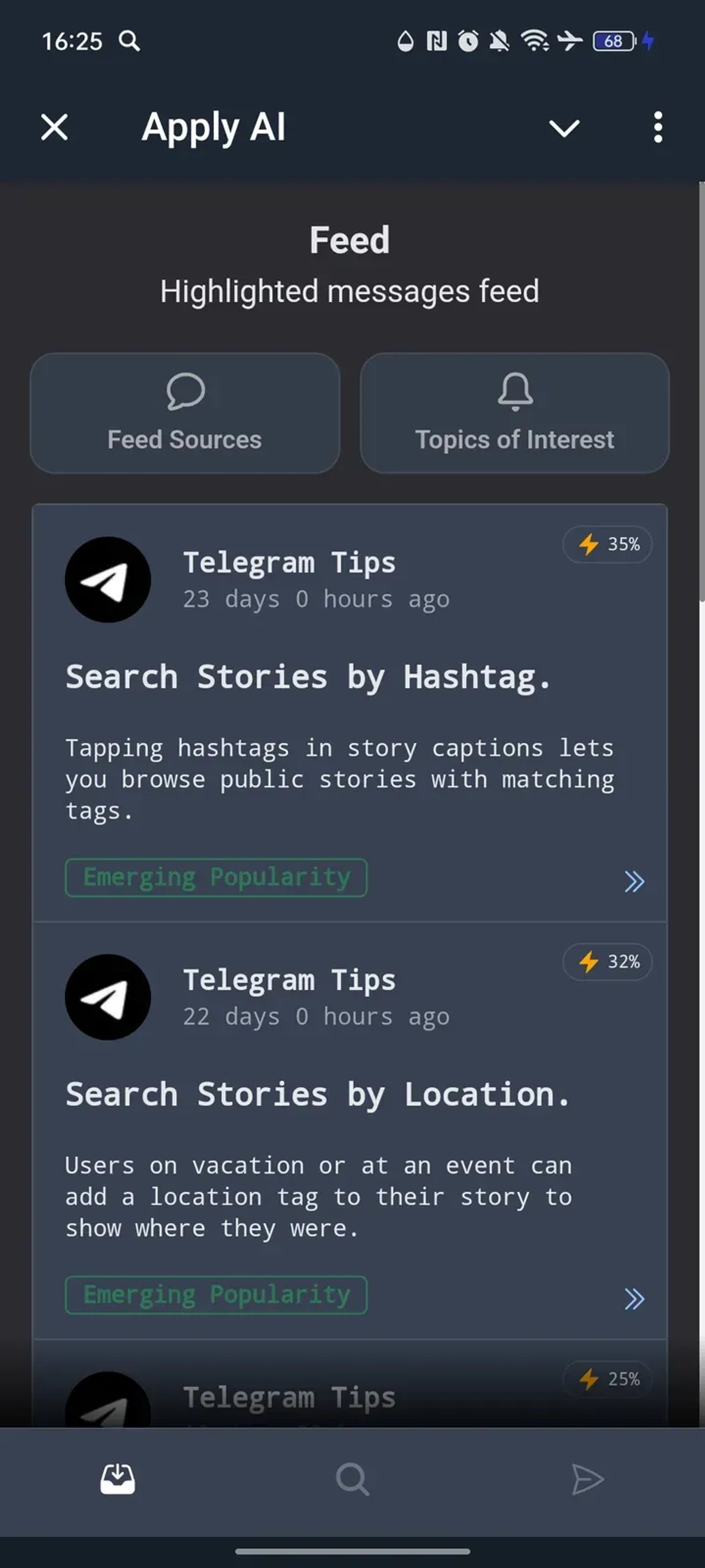 Apply AI в Телеграм — скриншот 1