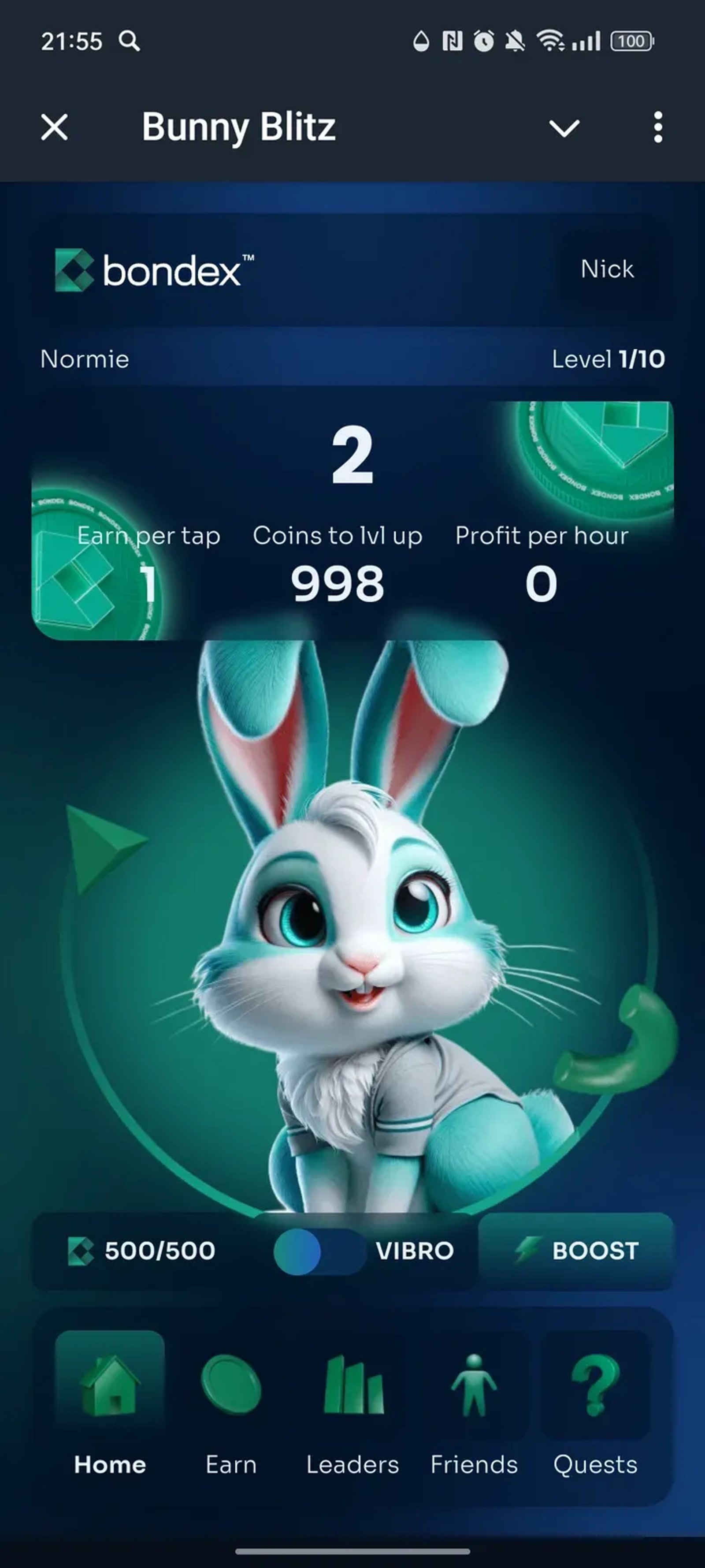 Bunny Blitz в Телеграм — скриншот 1