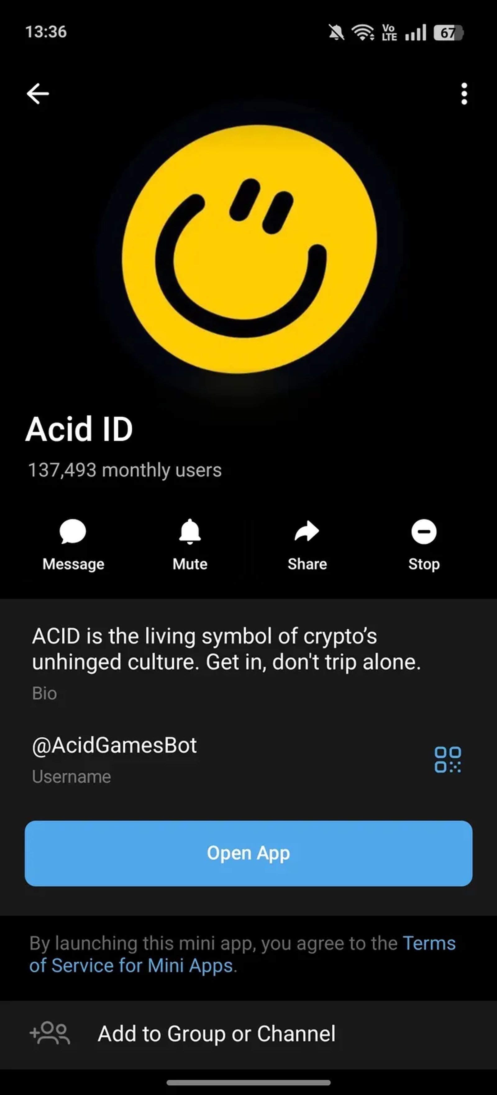Acid ID Telegram Screenshot 4