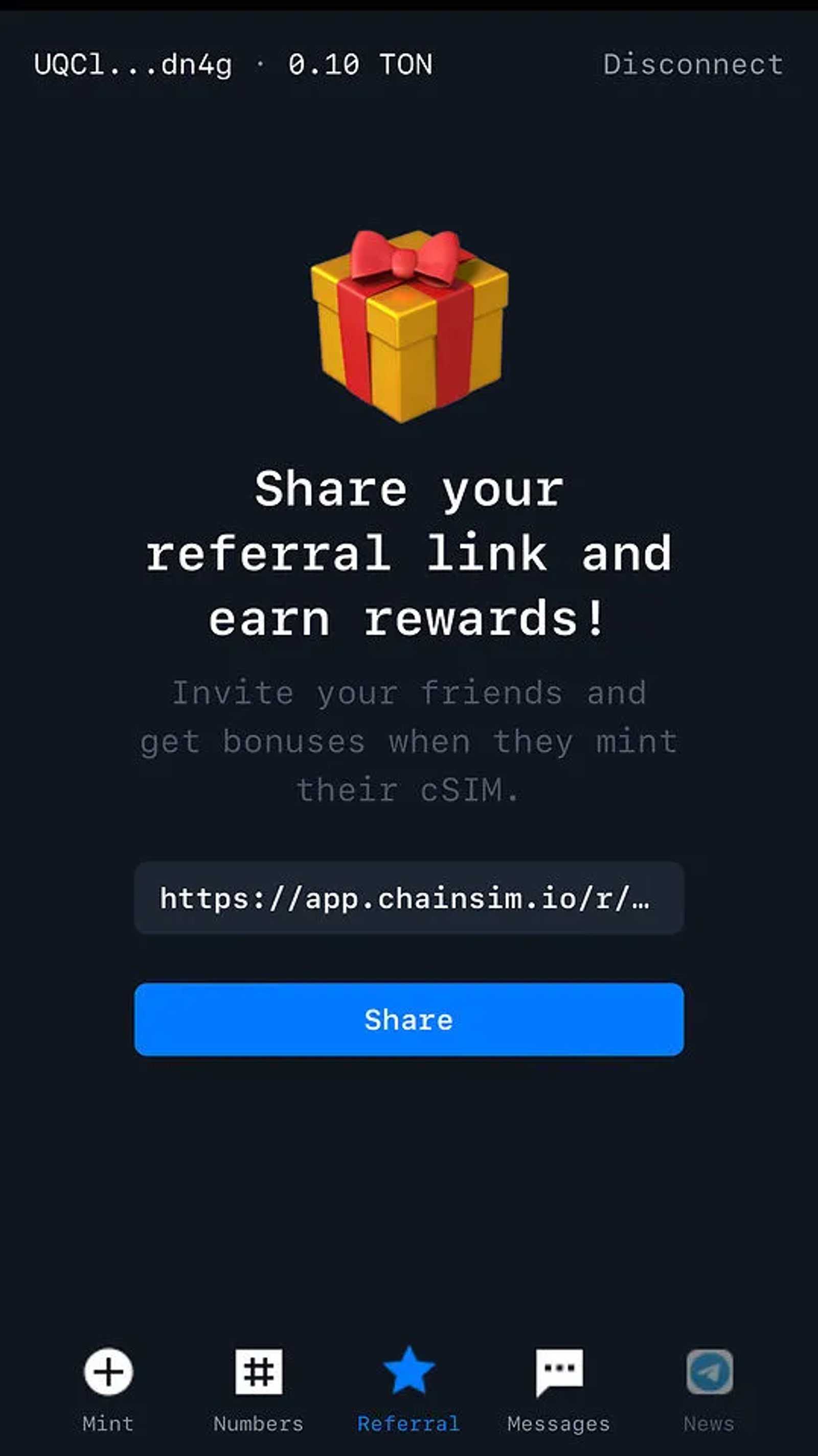 Getchainsim Telegram Screenshot 3