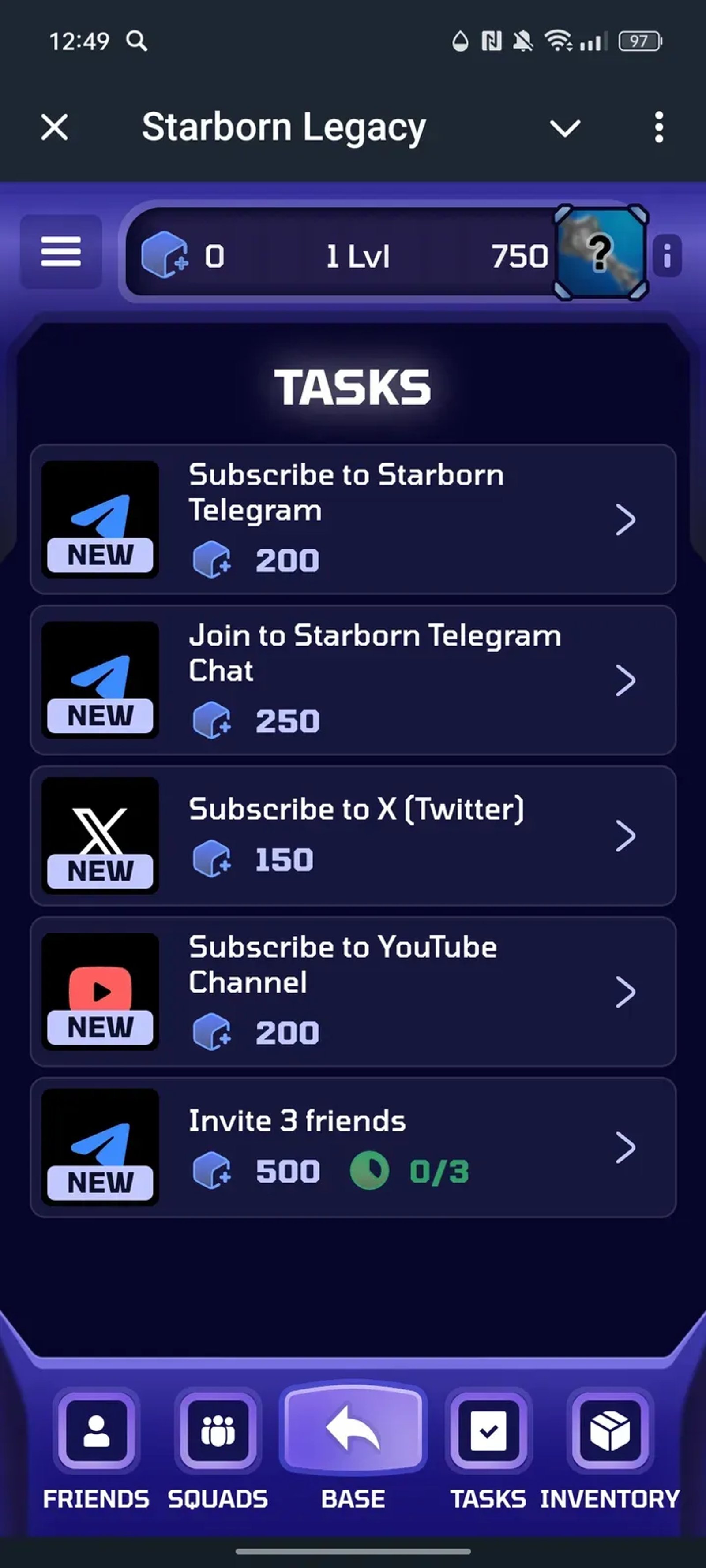 Starborn Legacy Telegram Screenshot 4