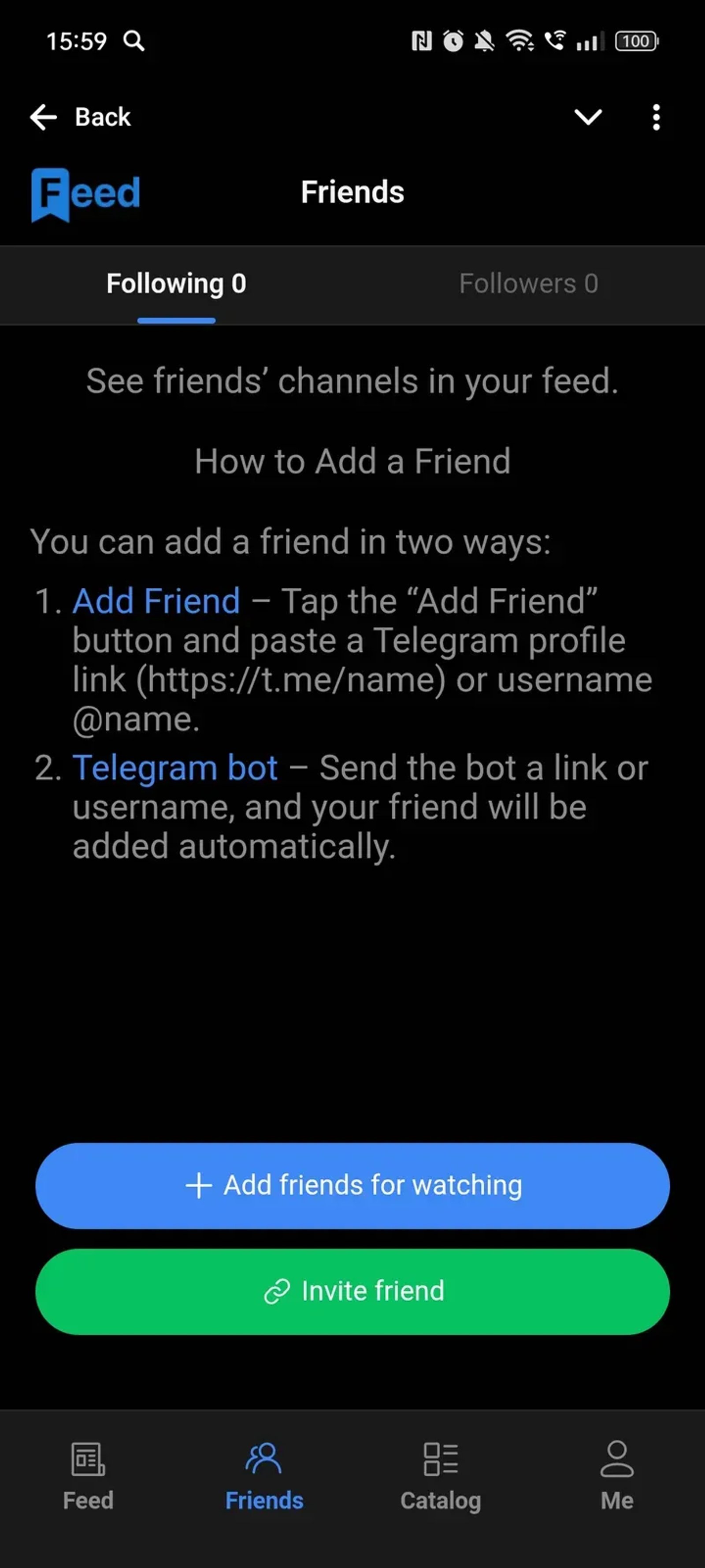 Feed в Телеграм — скриншот 2