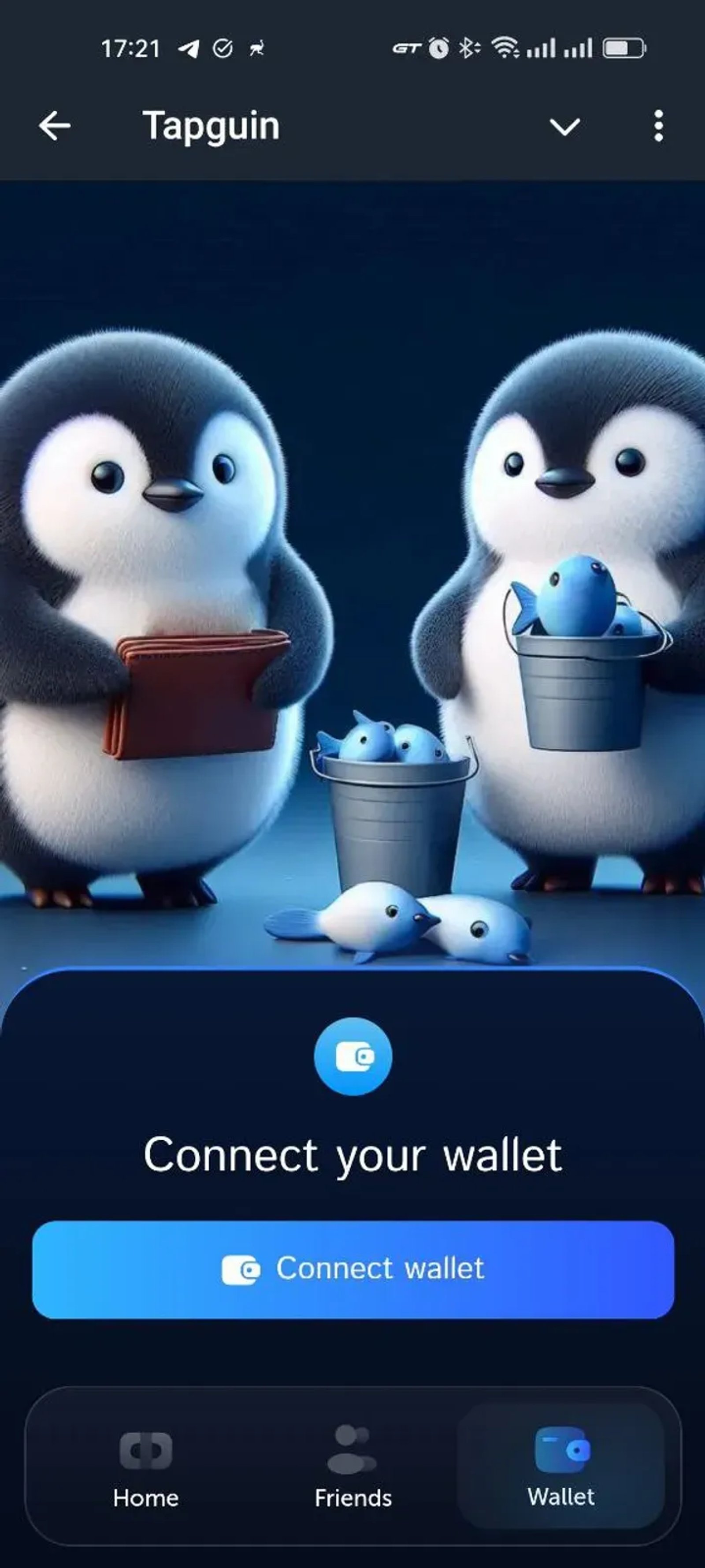 Tapguin в Телеграм — скриншот 1