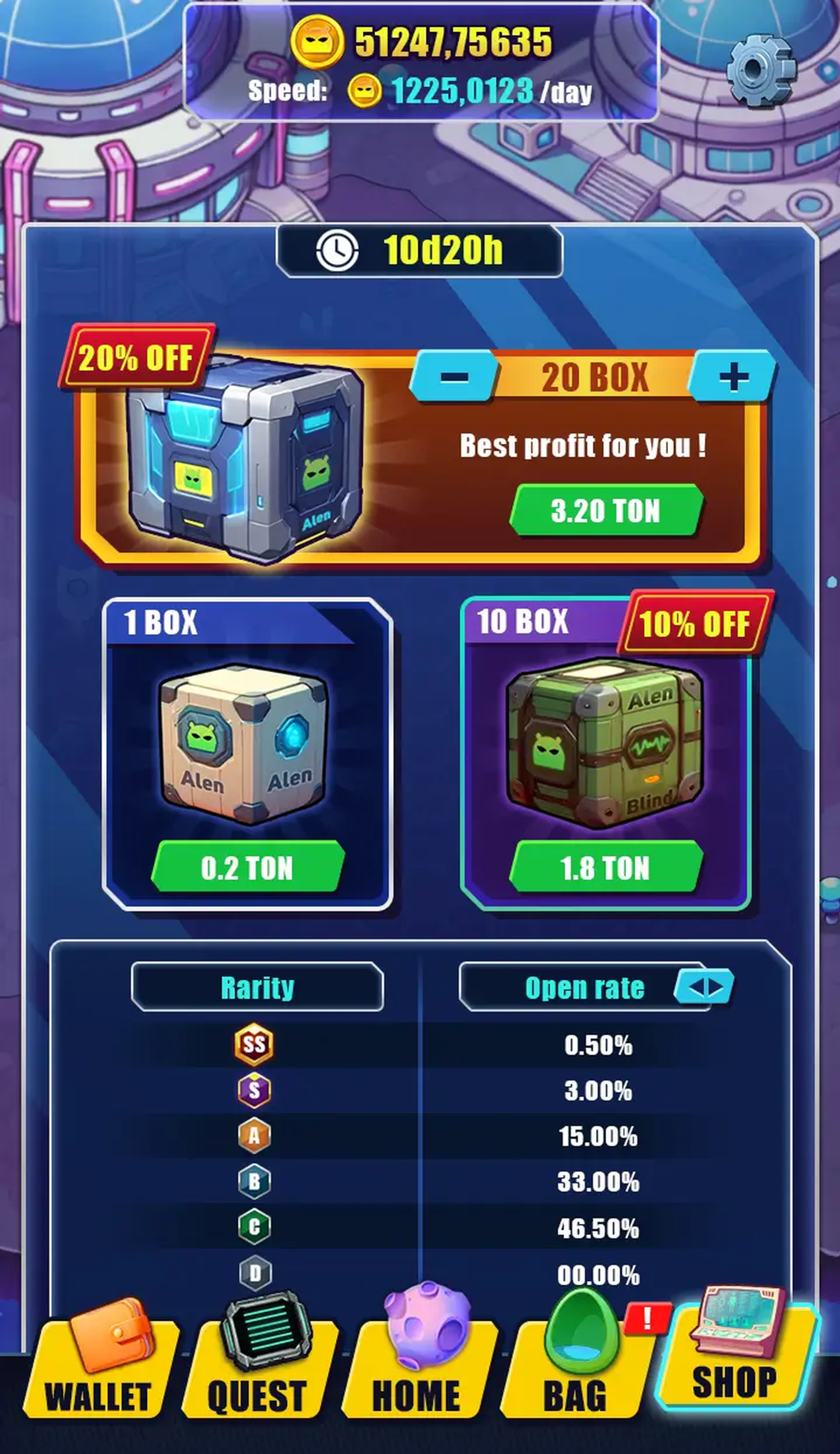 Alien Mine ($ALEN) в Телеграм — скриншот 2