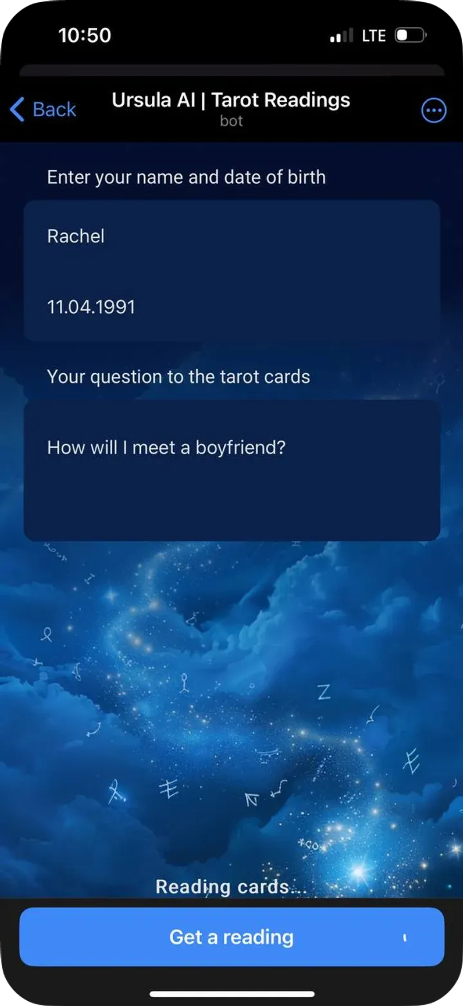 Ursula | Tarot Readings в Телеграм — скриншот 2
