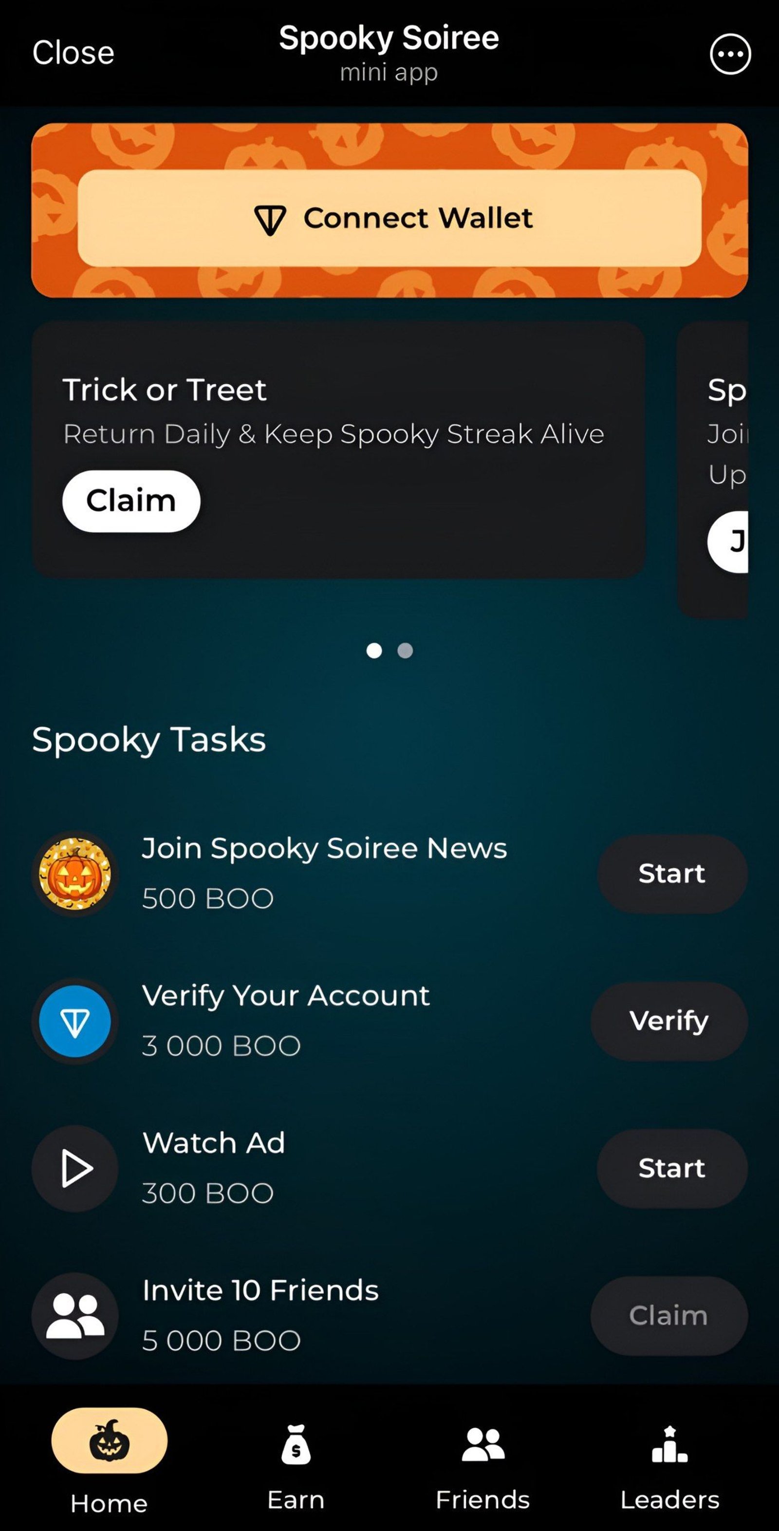 Spooky Soiree в Telegram — скриншот 1