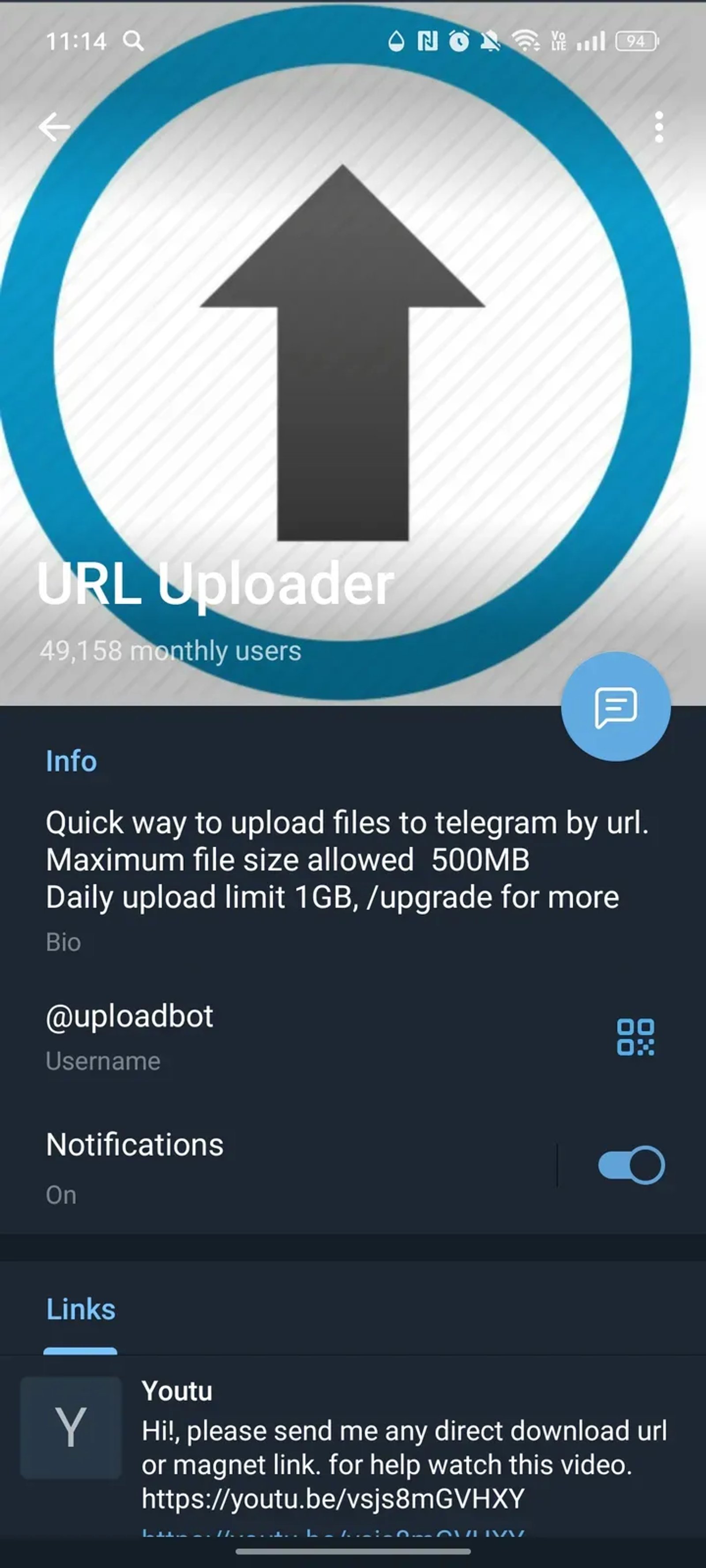 URL Uploader в Телеграм — скриншот 4