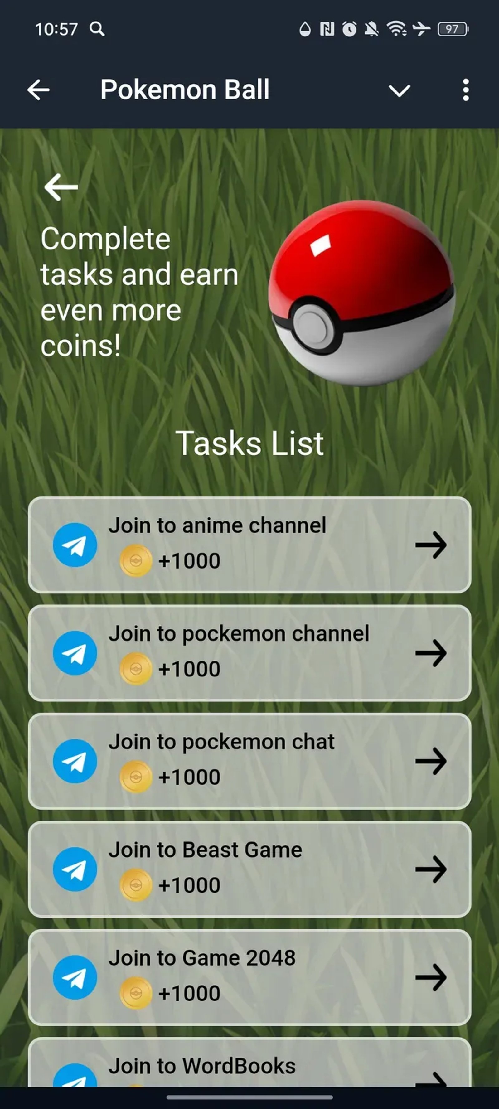 Ballcoin Game в Телеграм — скриншот 6