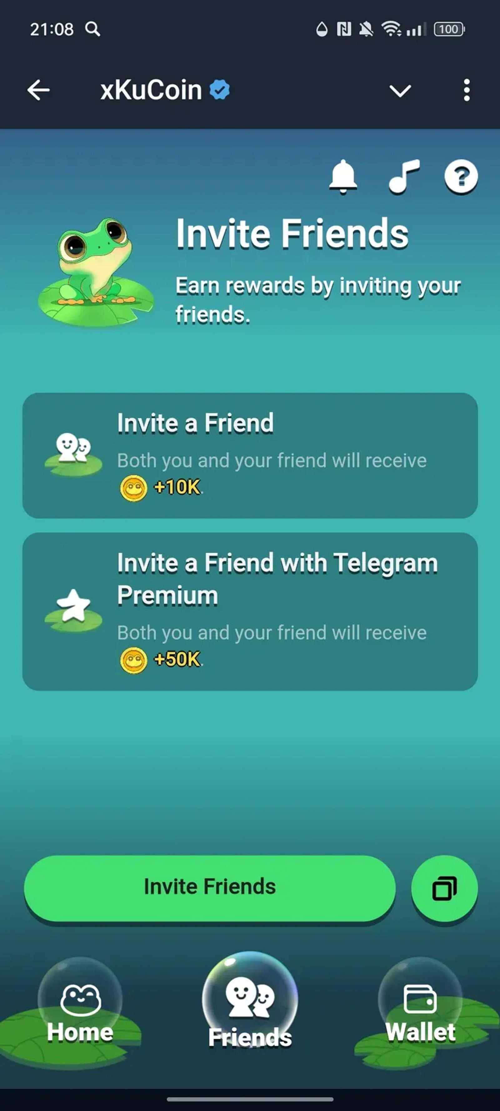 xKuCoin в Телеграм — скриншот 2