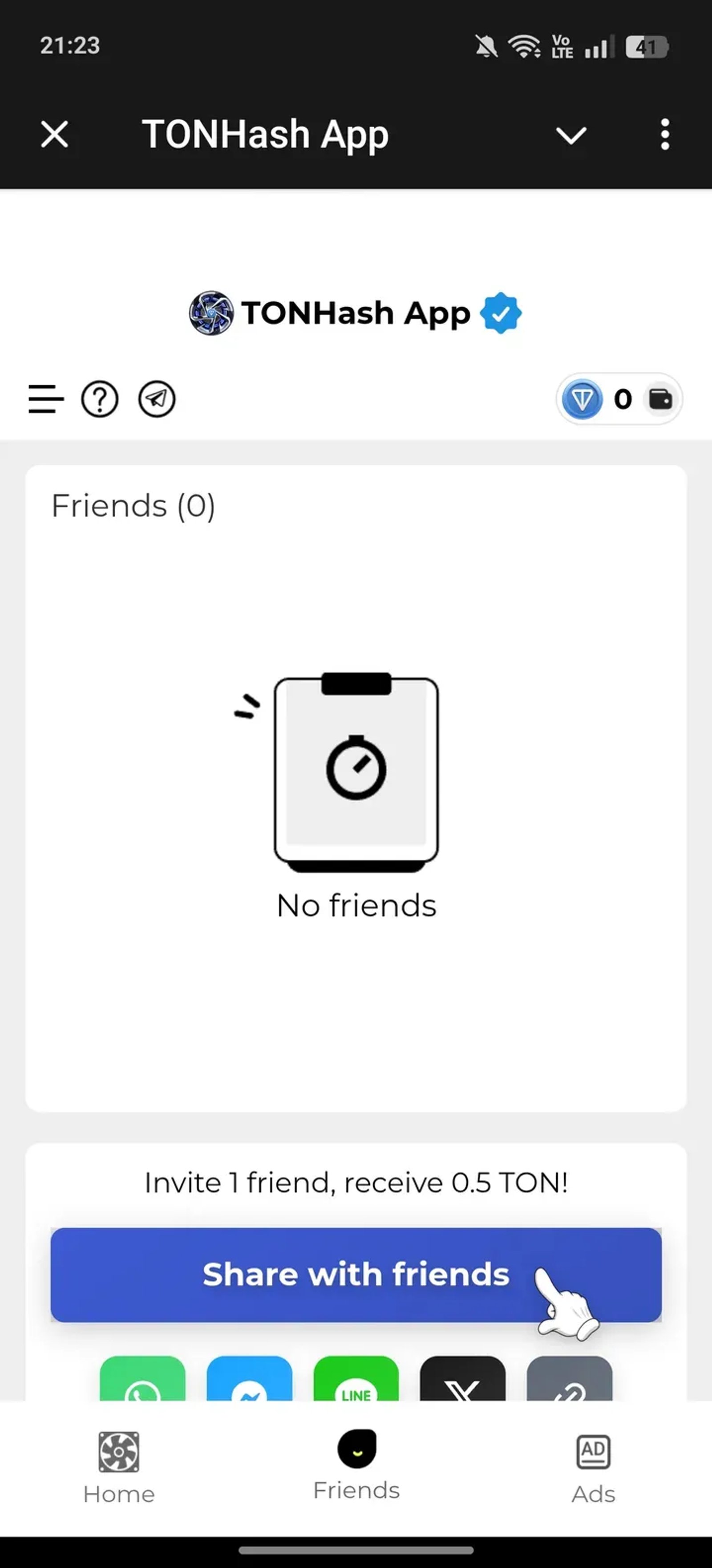TONHash App в Telegram — скриншот 2