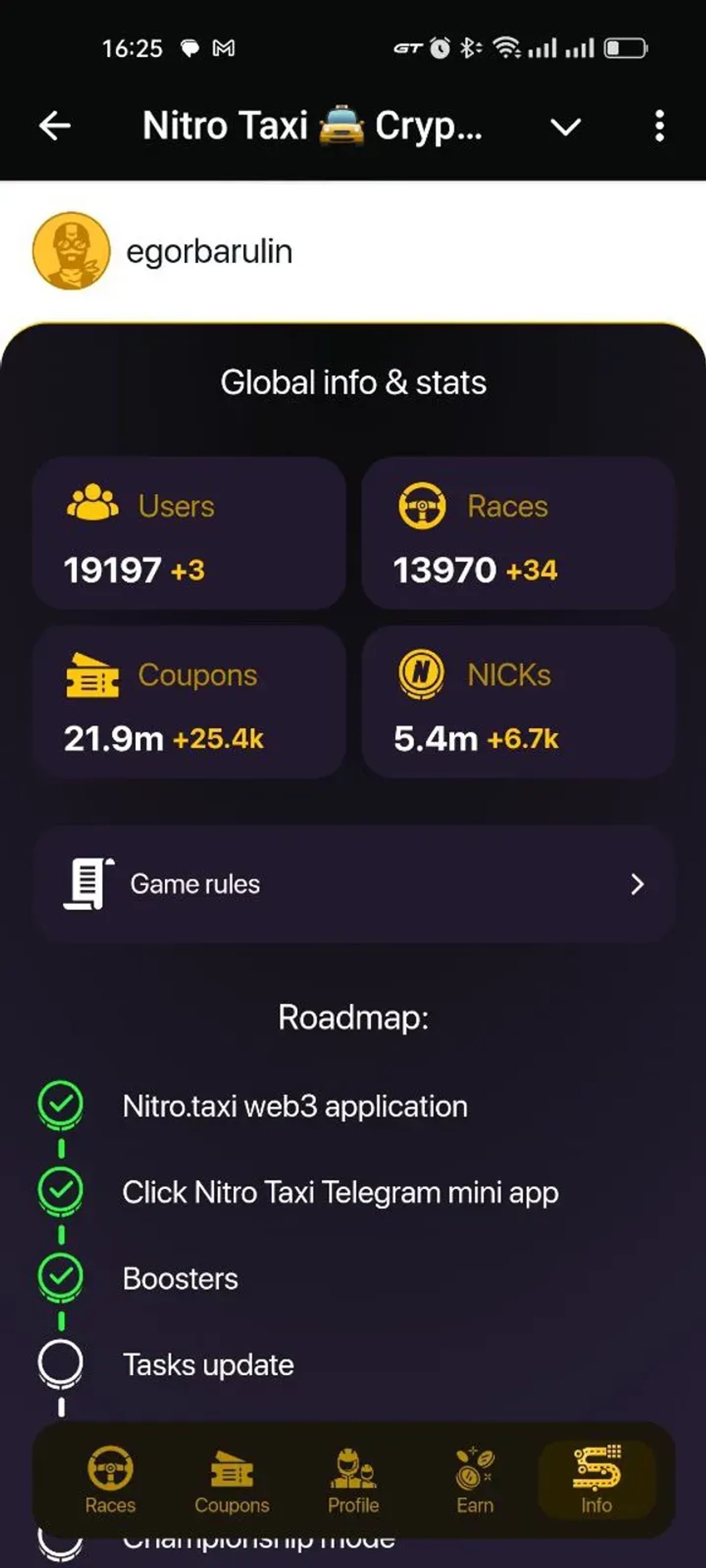Nitro Taxi 🚖 Crypto Racing 📈 в Телеграм — скриншот 6