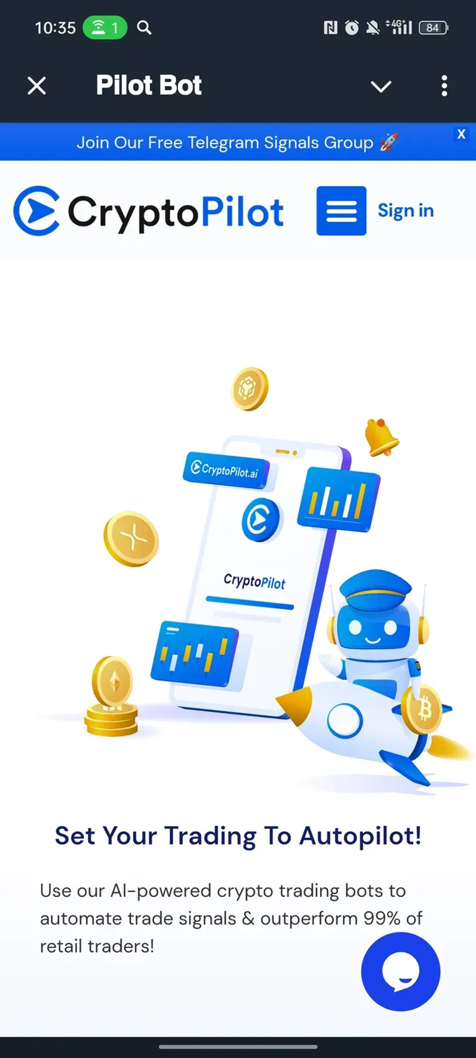 𝗣𝗶𝗹𝗼𝘁 𝗕𝗼𝘁 в Телеграм — скриншот 1