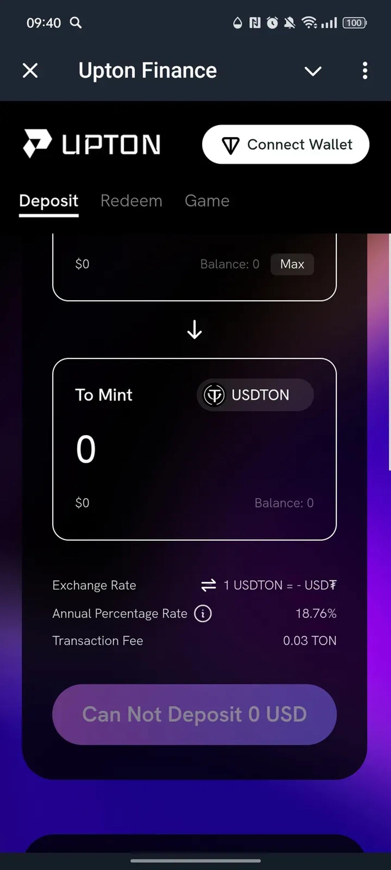 Upton Finance в Телеграм — скриншот 2