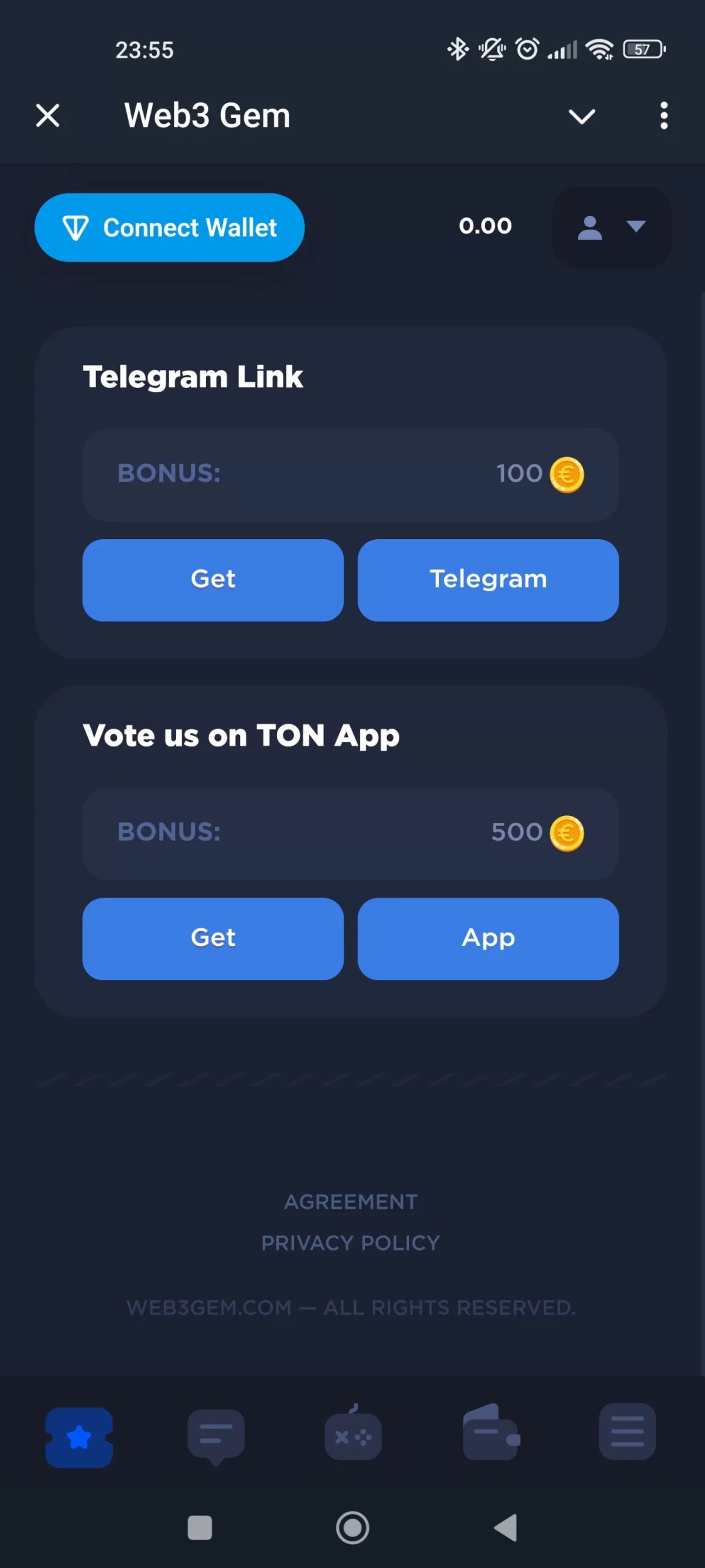 Web3 Gem Бонусы