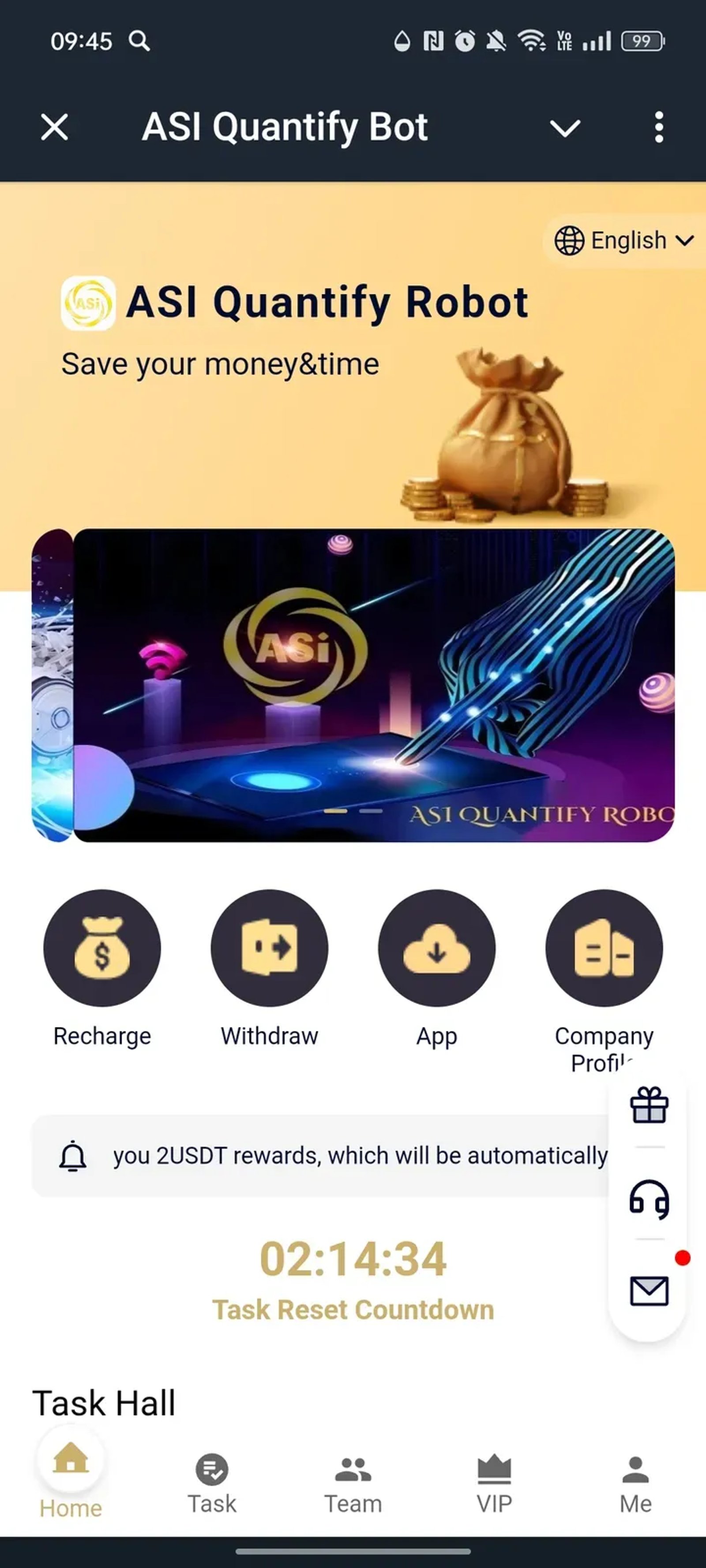 ASI Quantify Bot в Телеграм — скриншот 1