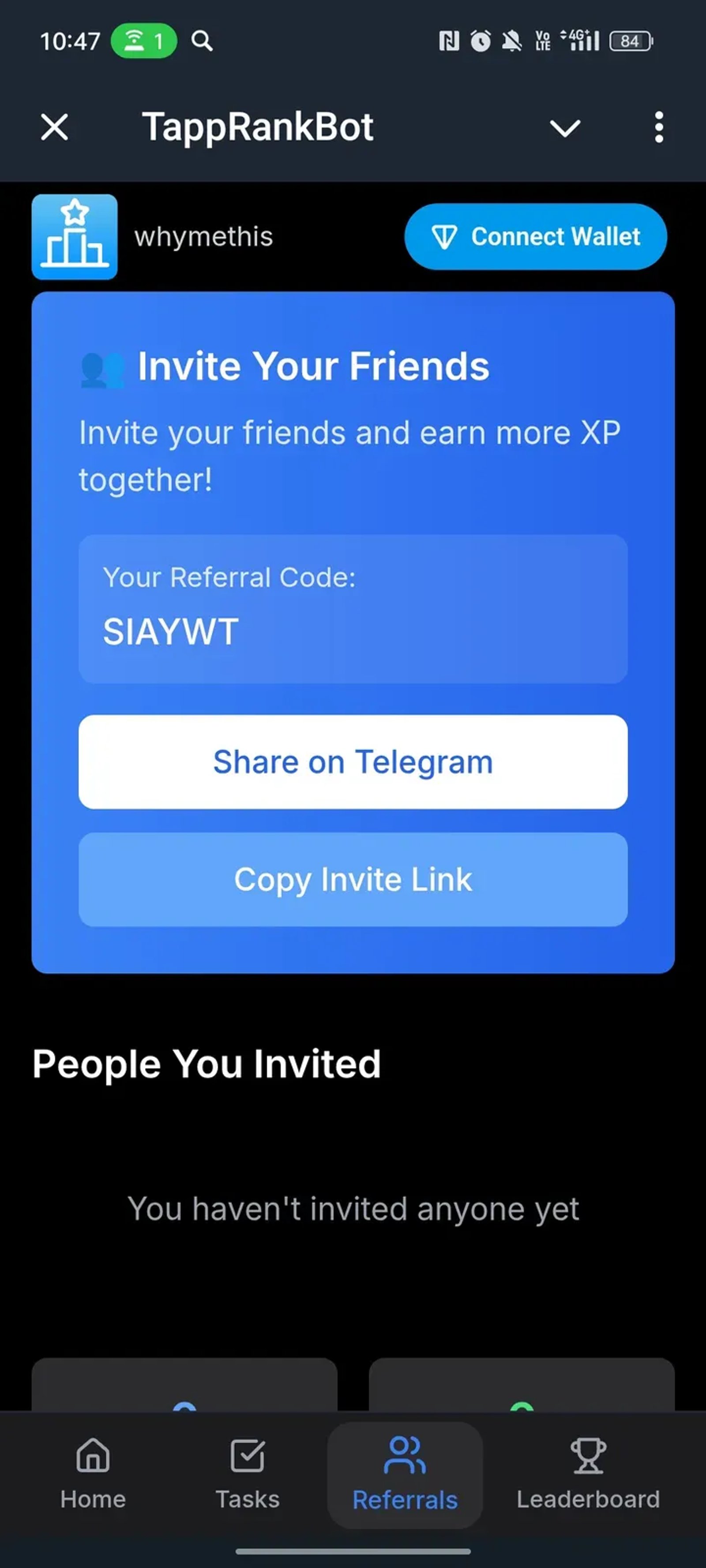 TappRankBot в Телеграм — скриншот 3