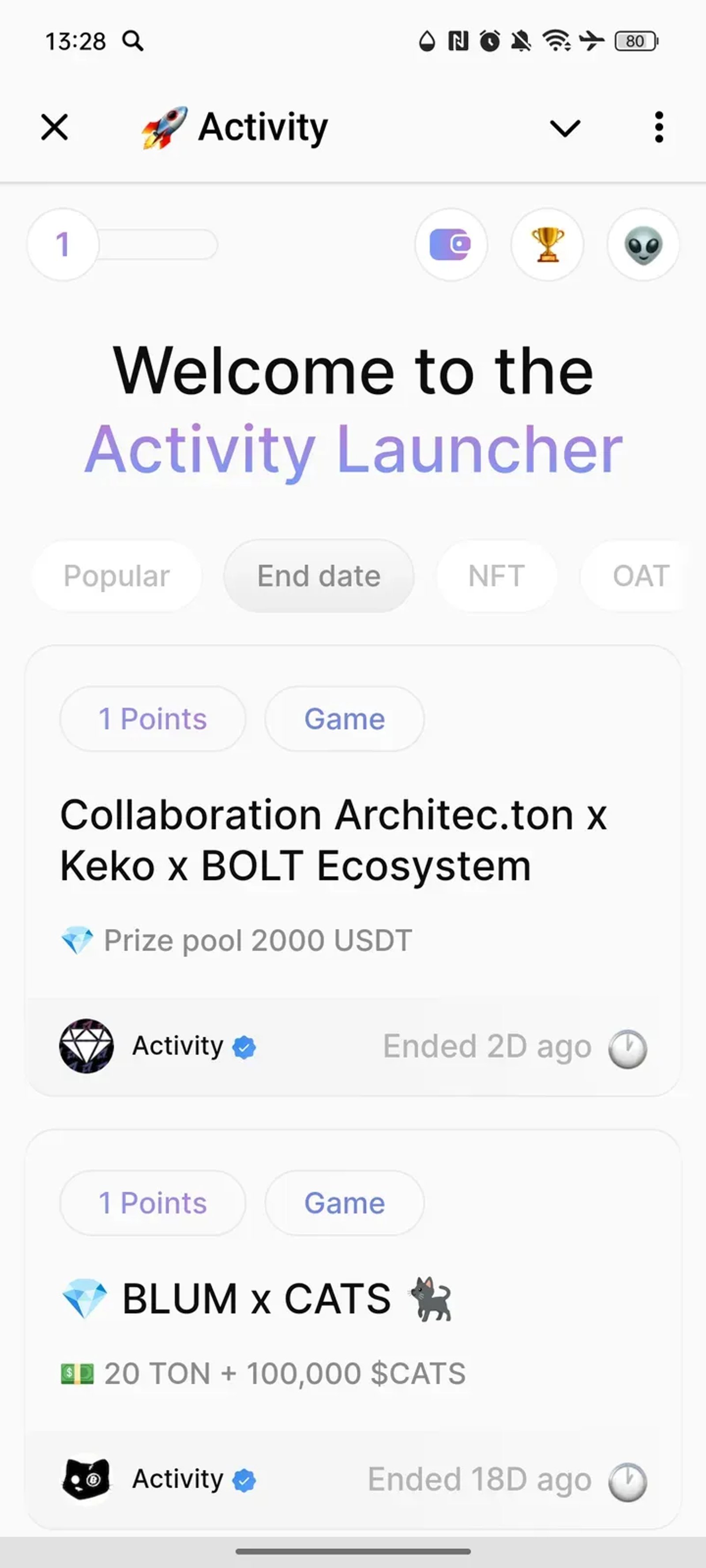 π Activity Telegram Screenshot 2