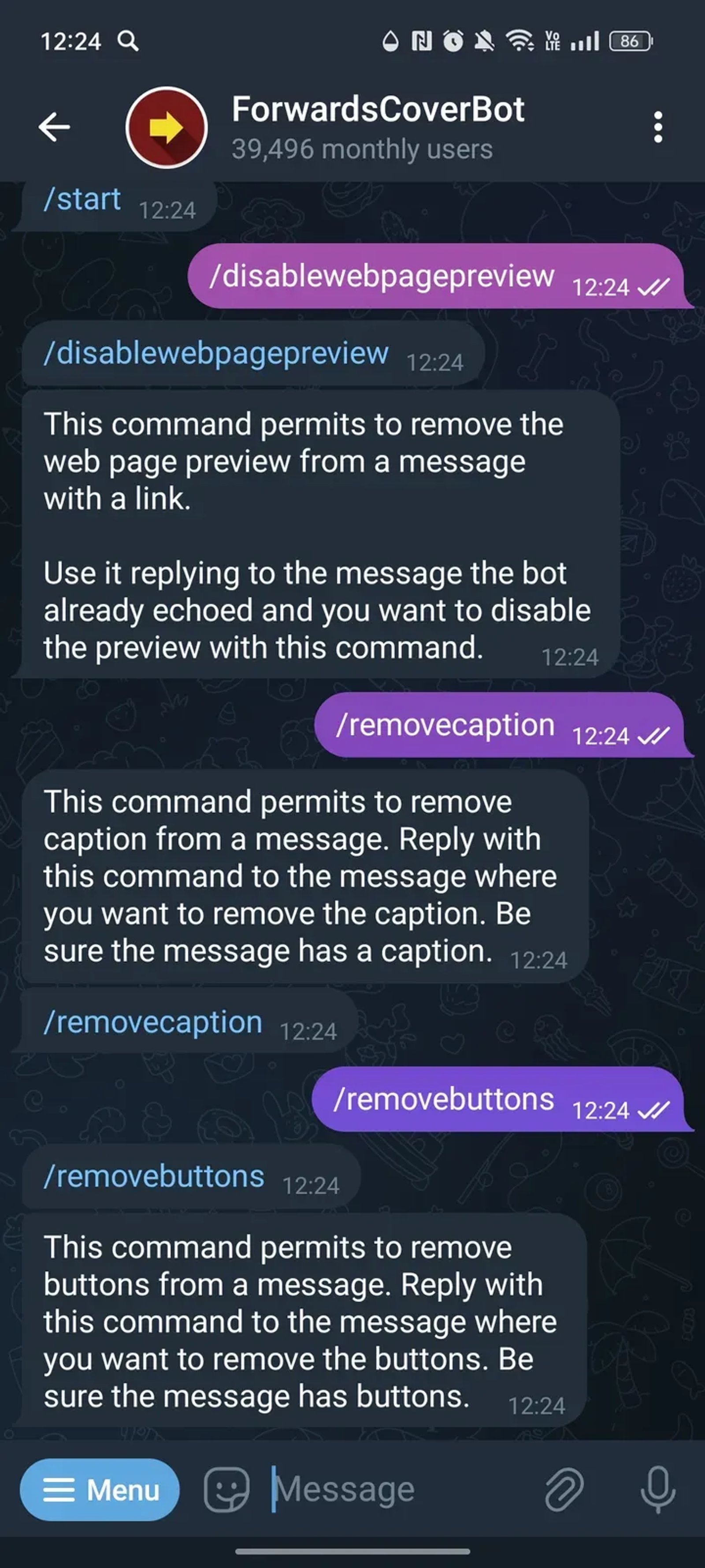 ForwardsCoverBot в Телеграм — скриншот 3