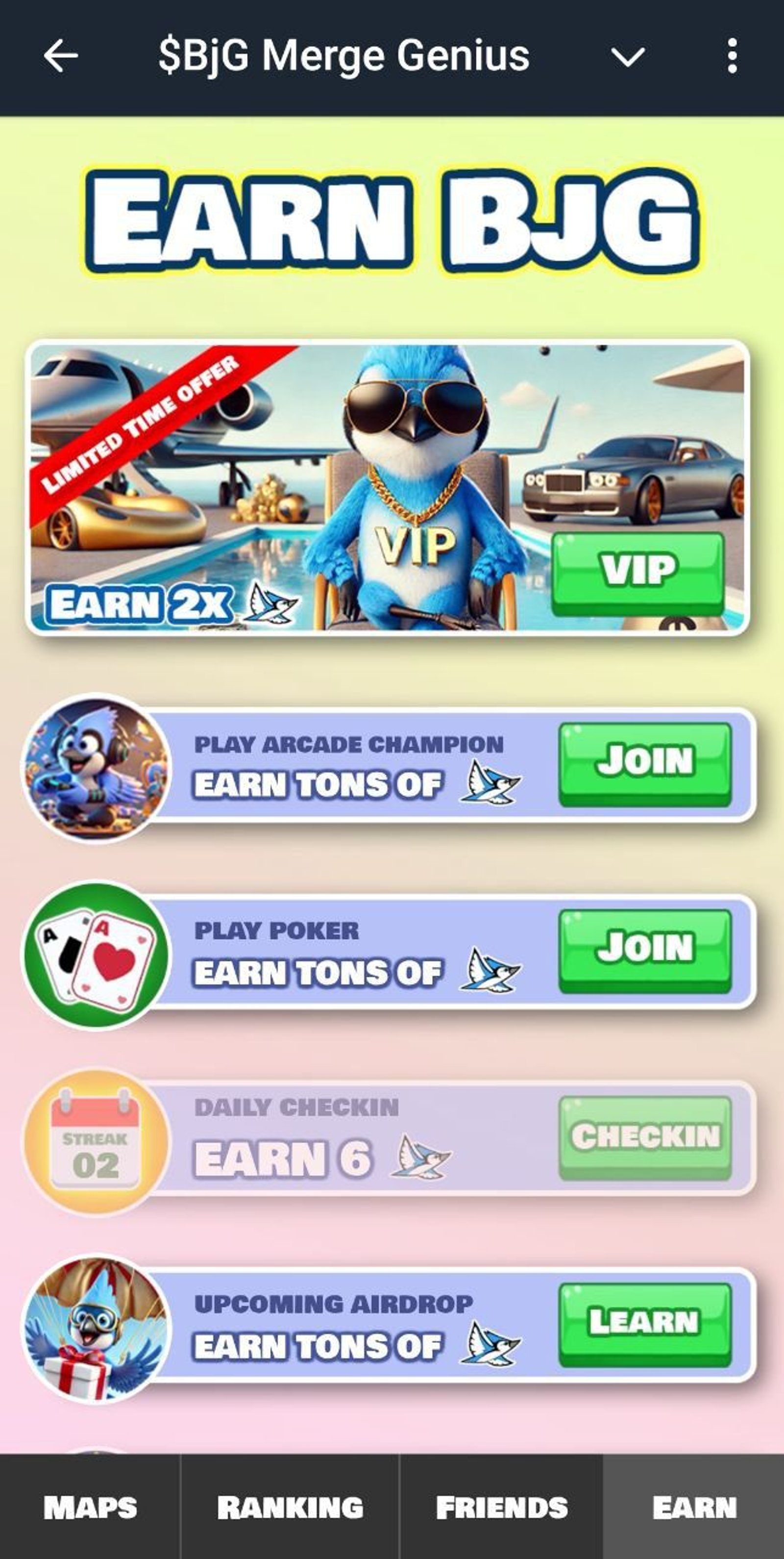 $BjG Merge Genius Telegram Screenshot 4