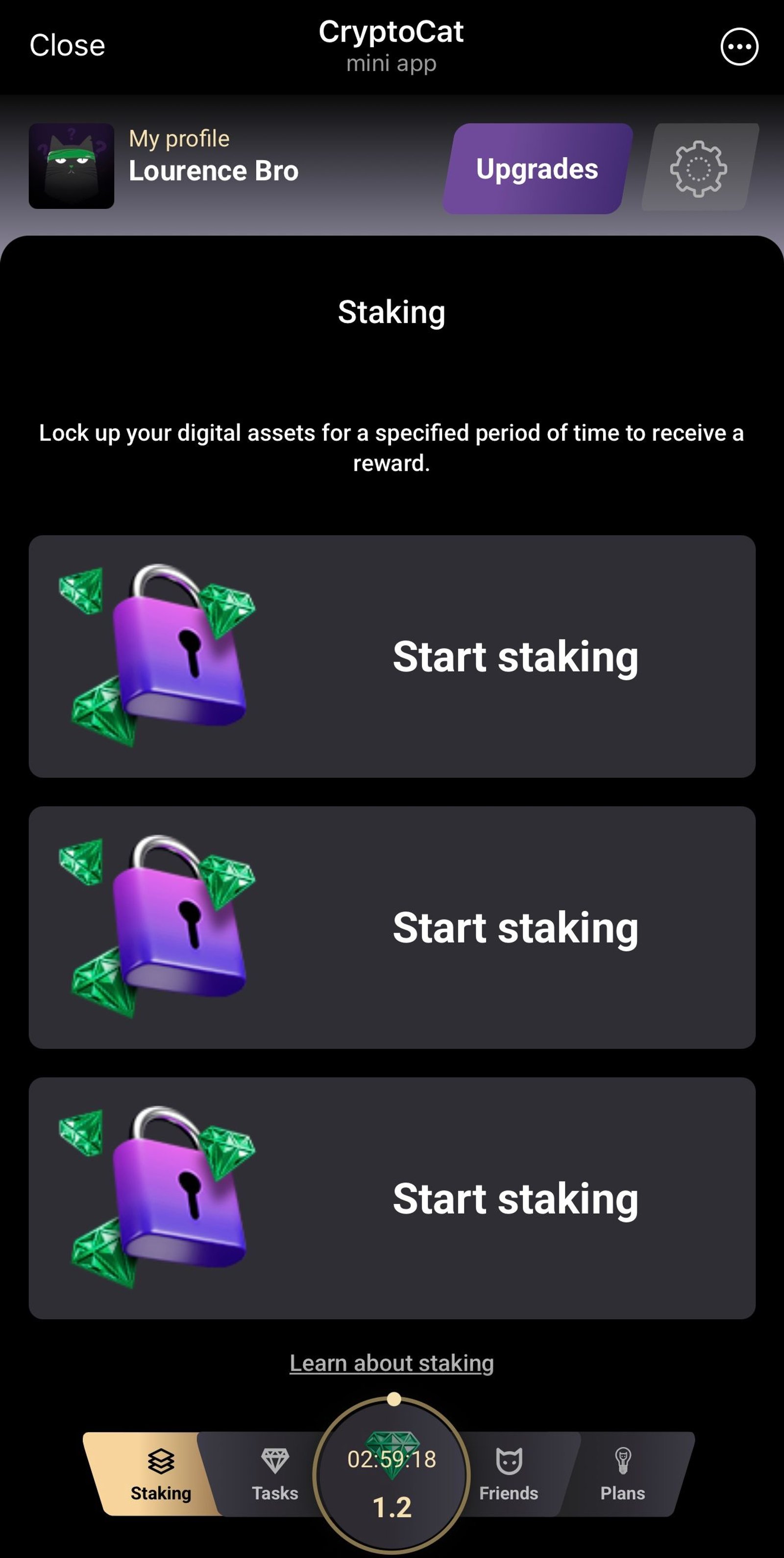 CryptoCat в Телеграм — скриншот 6