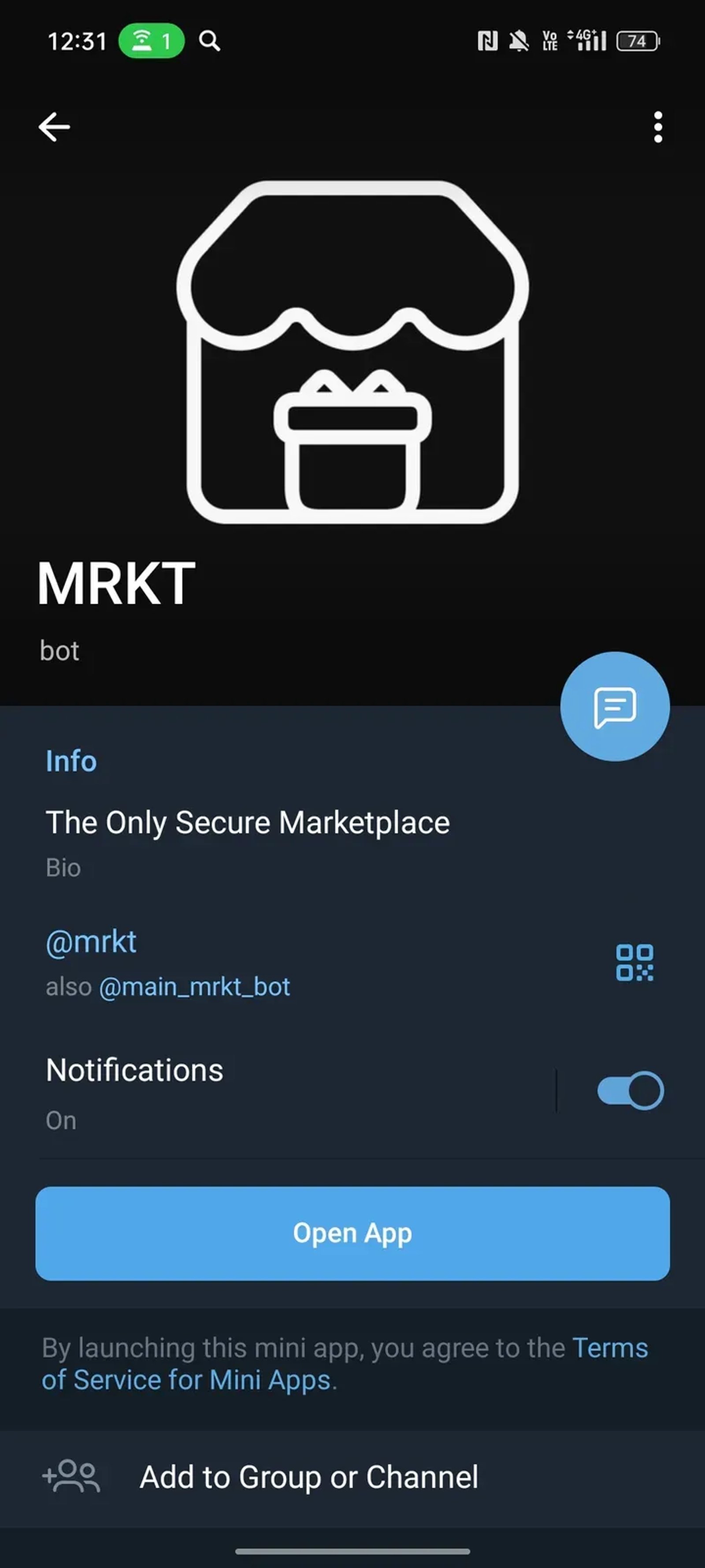 MRKT в Телеграм — скриншот 4