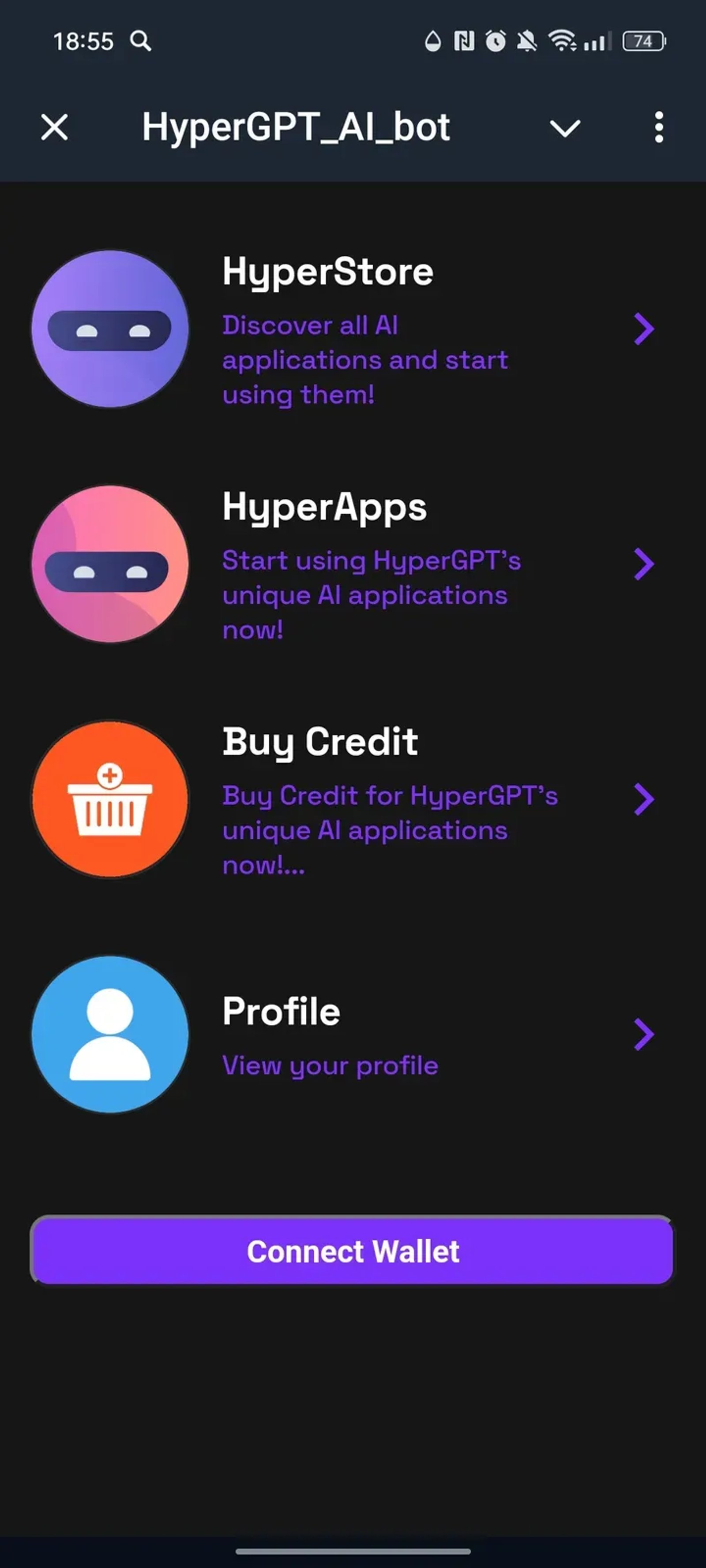 HyperGPT_AI_bot в Телеграм — скриншот 1
