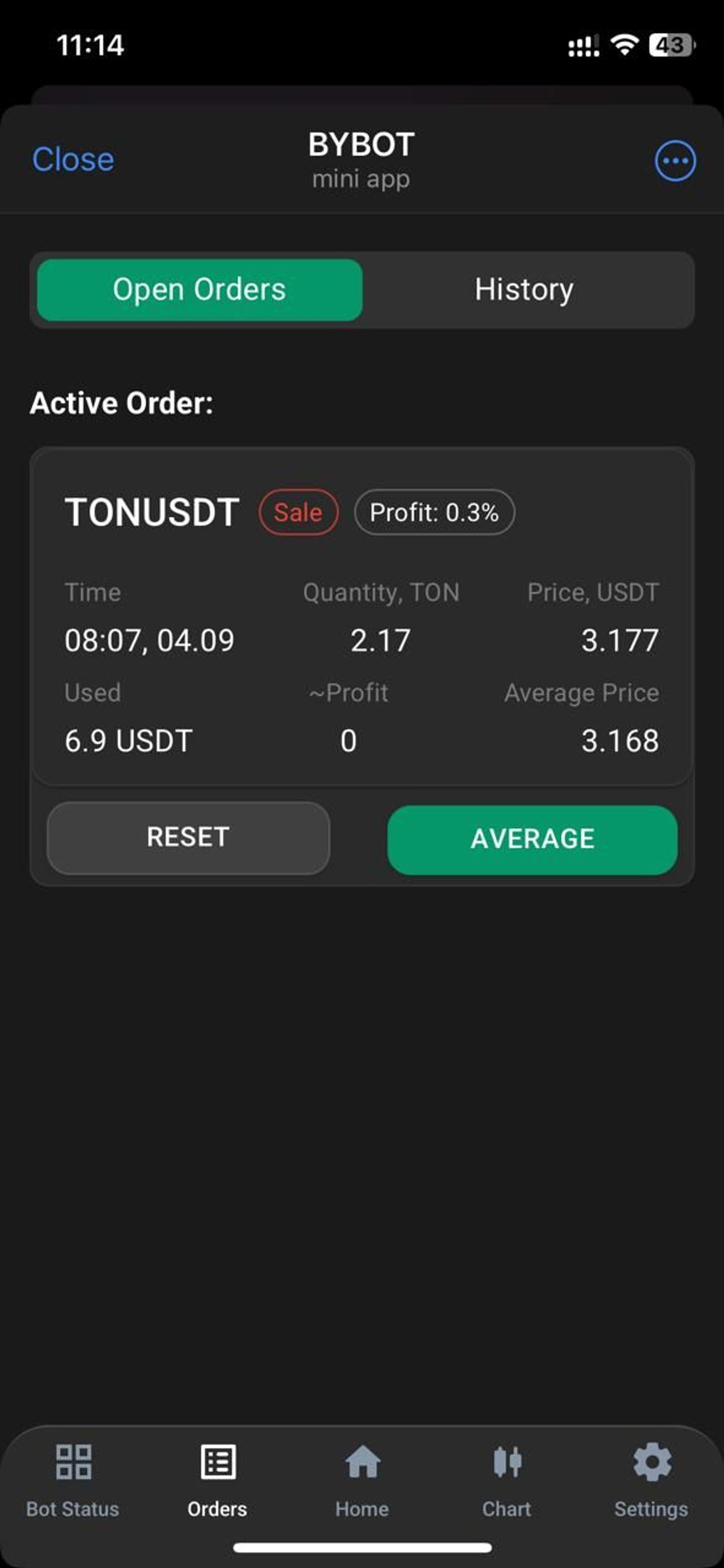 BYBOT в Телеграм — скриншот 1