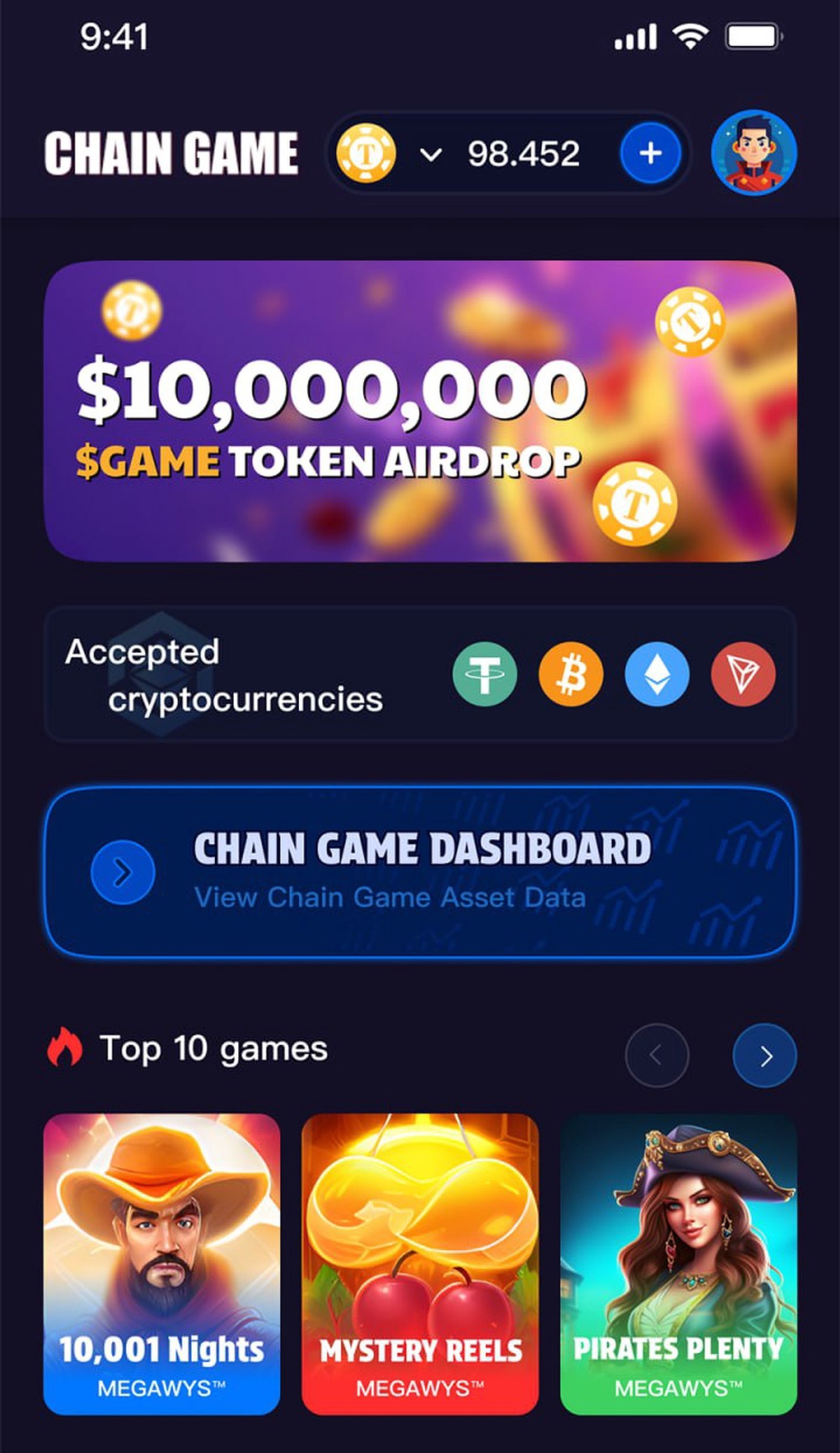 ChainGame в Телеграм — скриншот 1