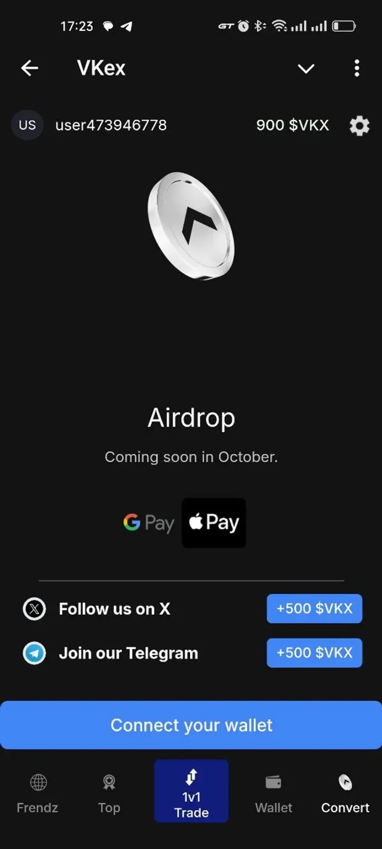 VKex в Телеграм — скриншот 1