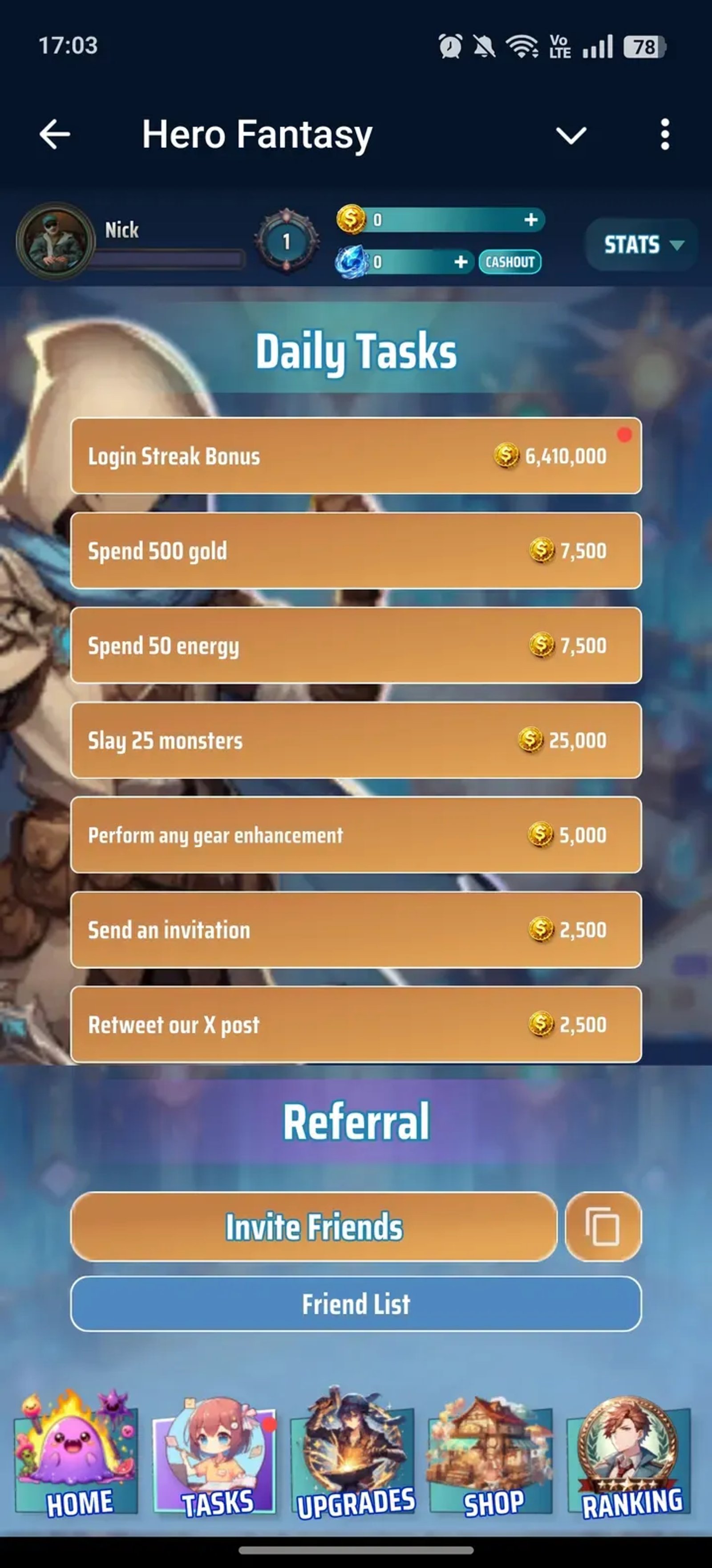 Hero Fantasy Telegram Screenshot 3