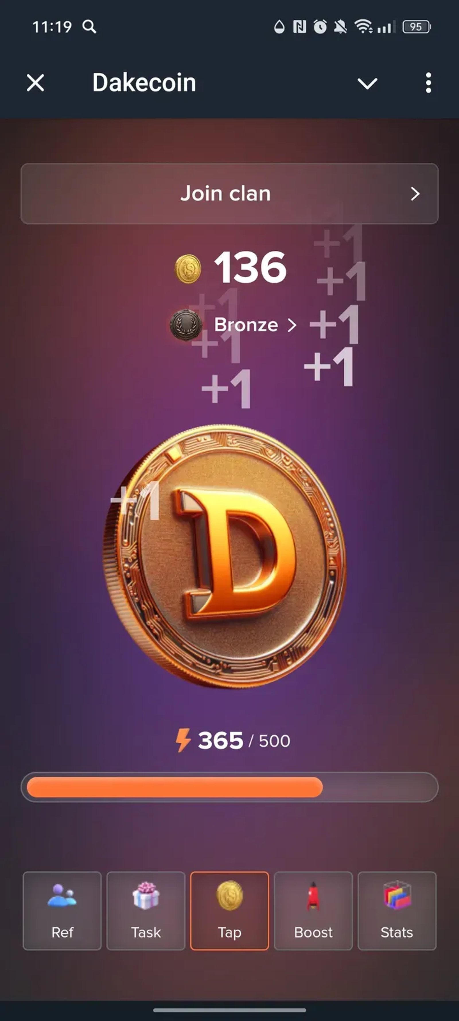 Dakecoin в Телеграм — скриншот 1