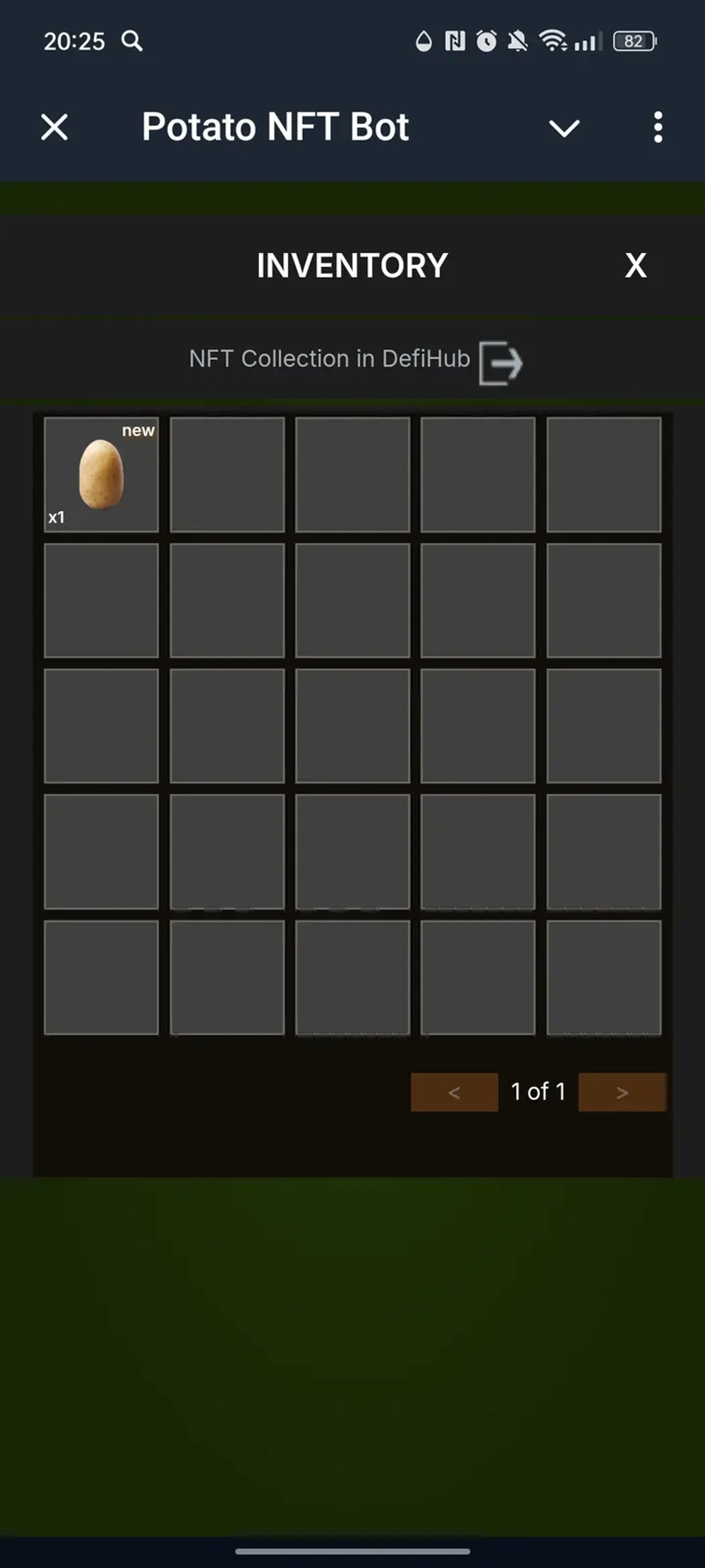 Potato NFT Bot в Телеграм — скриншот 2
