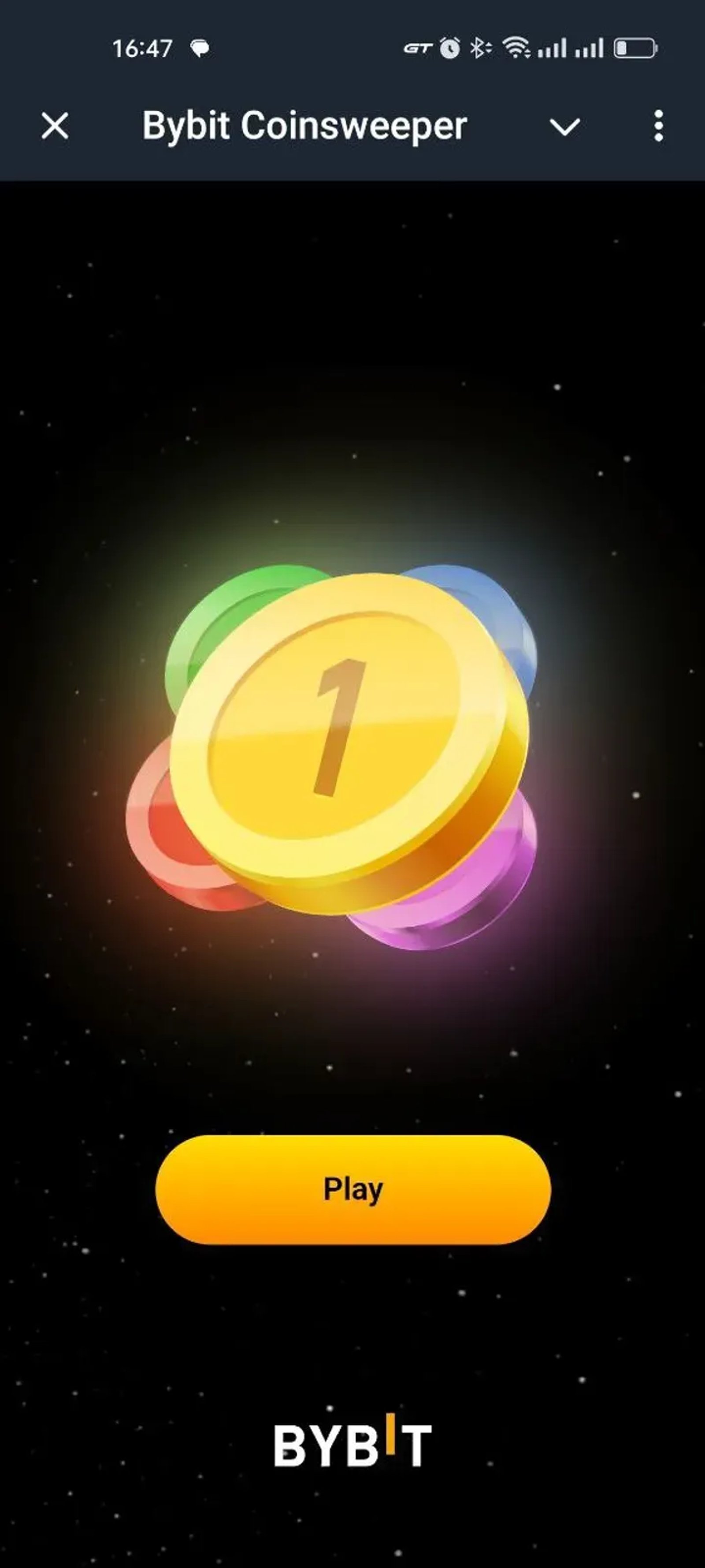 Bybit Coinsweeper в Телеграм — скриншот 3