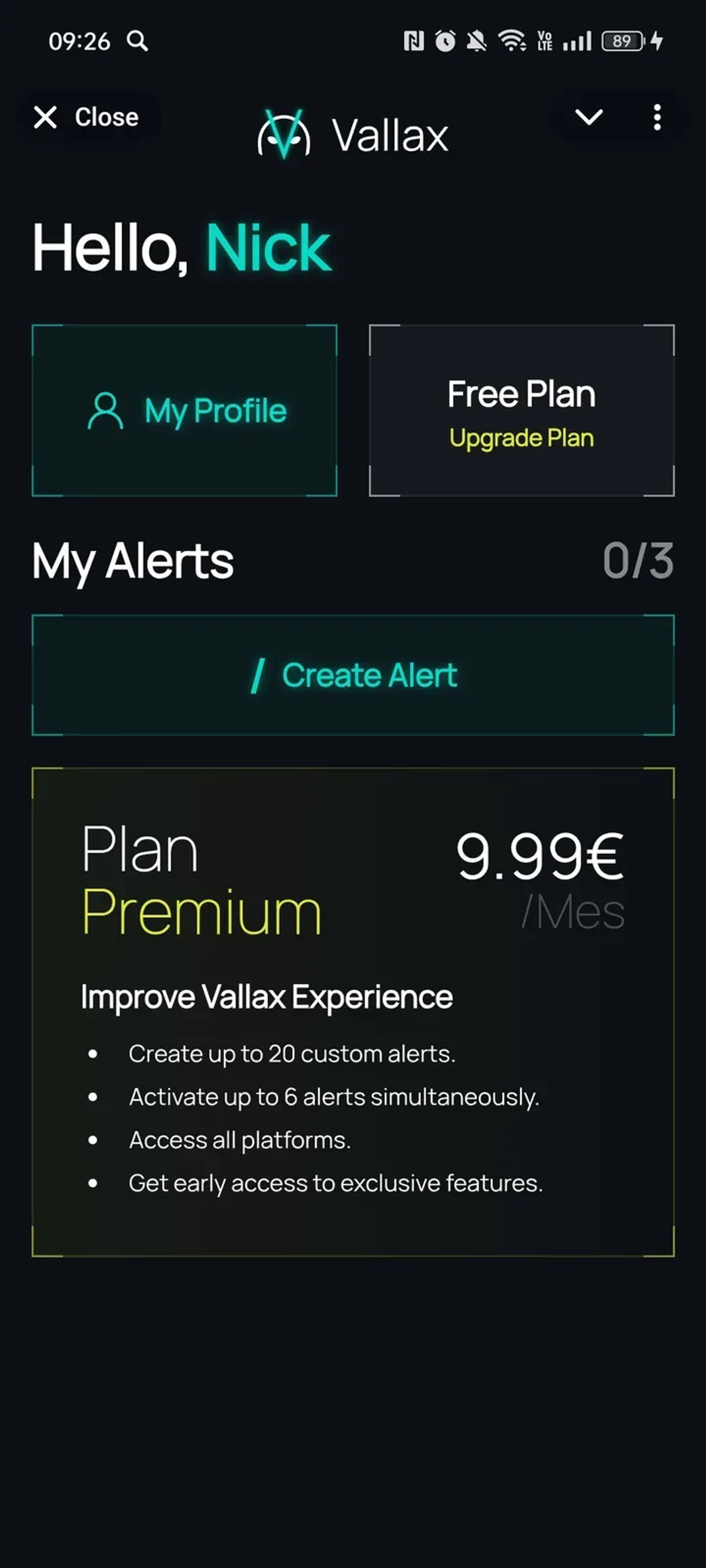 Vallax Telegram Screenshot 1