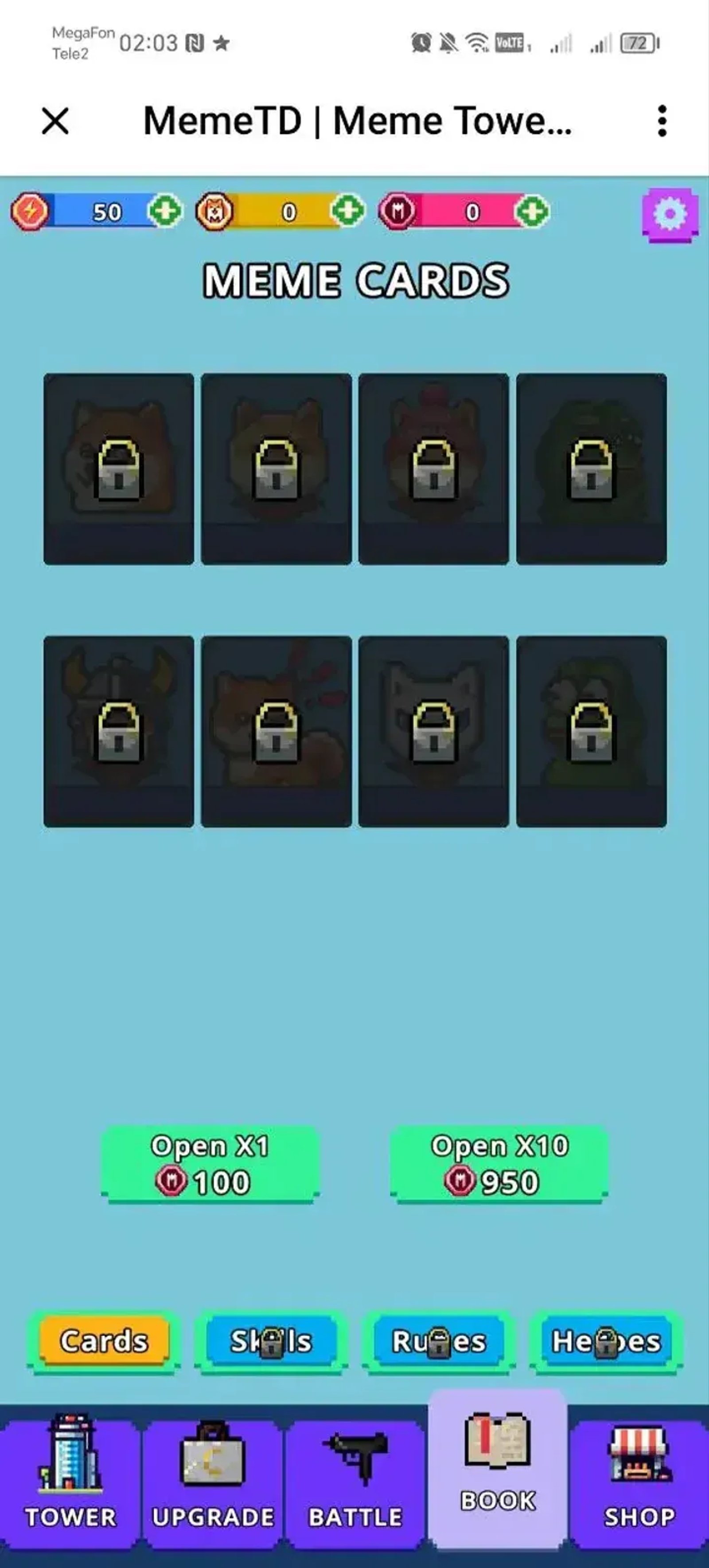 MemeTD | Meme Tower Defense в Телеграм — скриншот 5