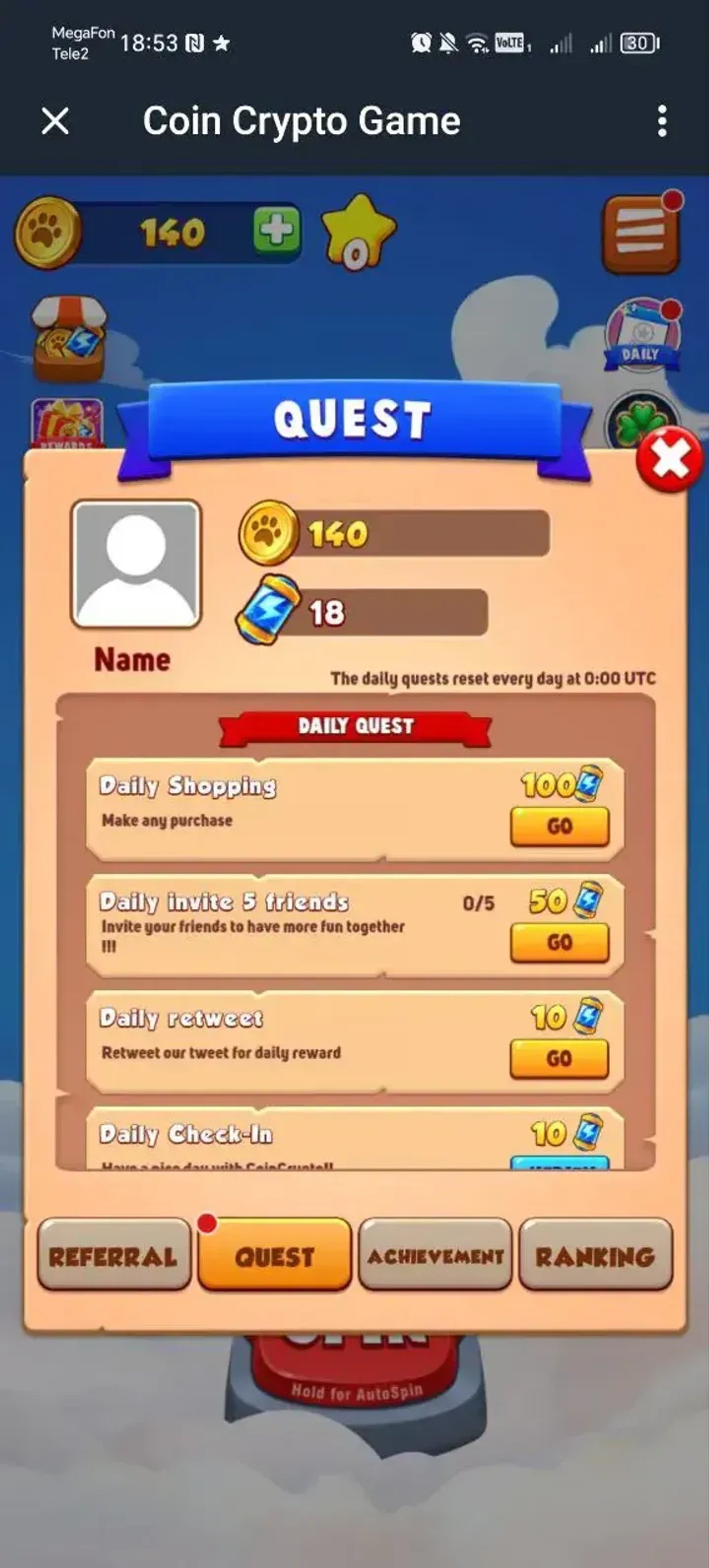 Coin Crypto Game в Телеграм — скриншот 2