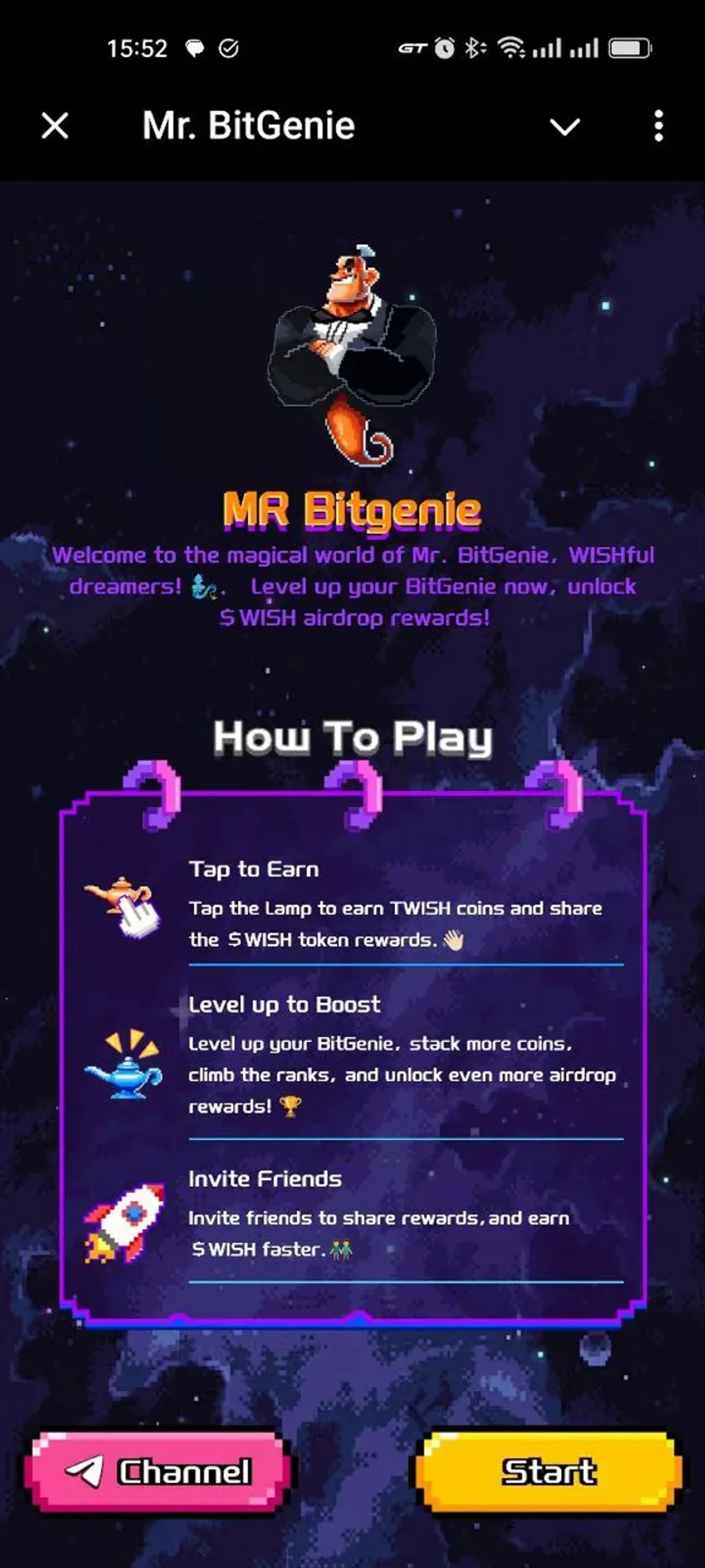MR.Bitgenie в Телеграм — скриншот 1