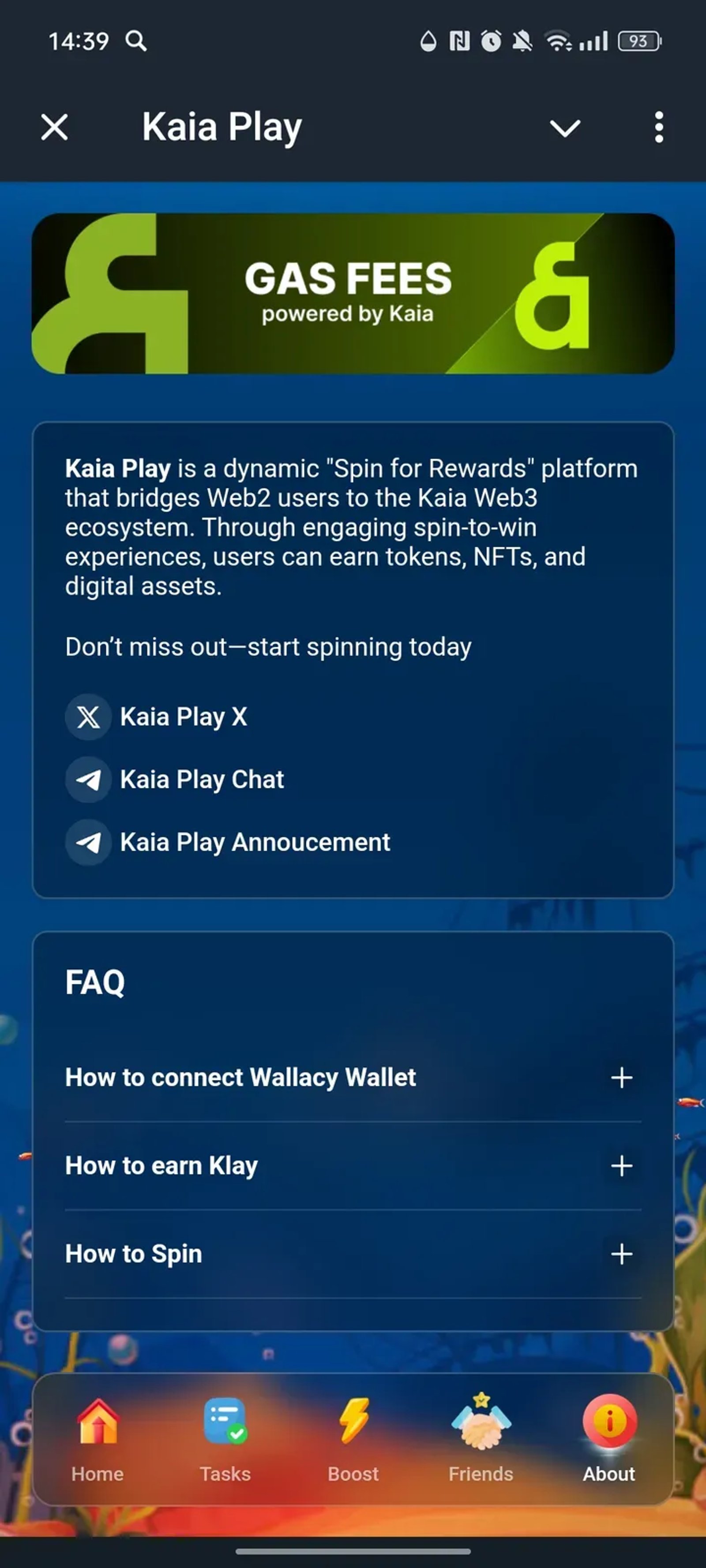 Kaia Play в Телеграм — скриншот 5