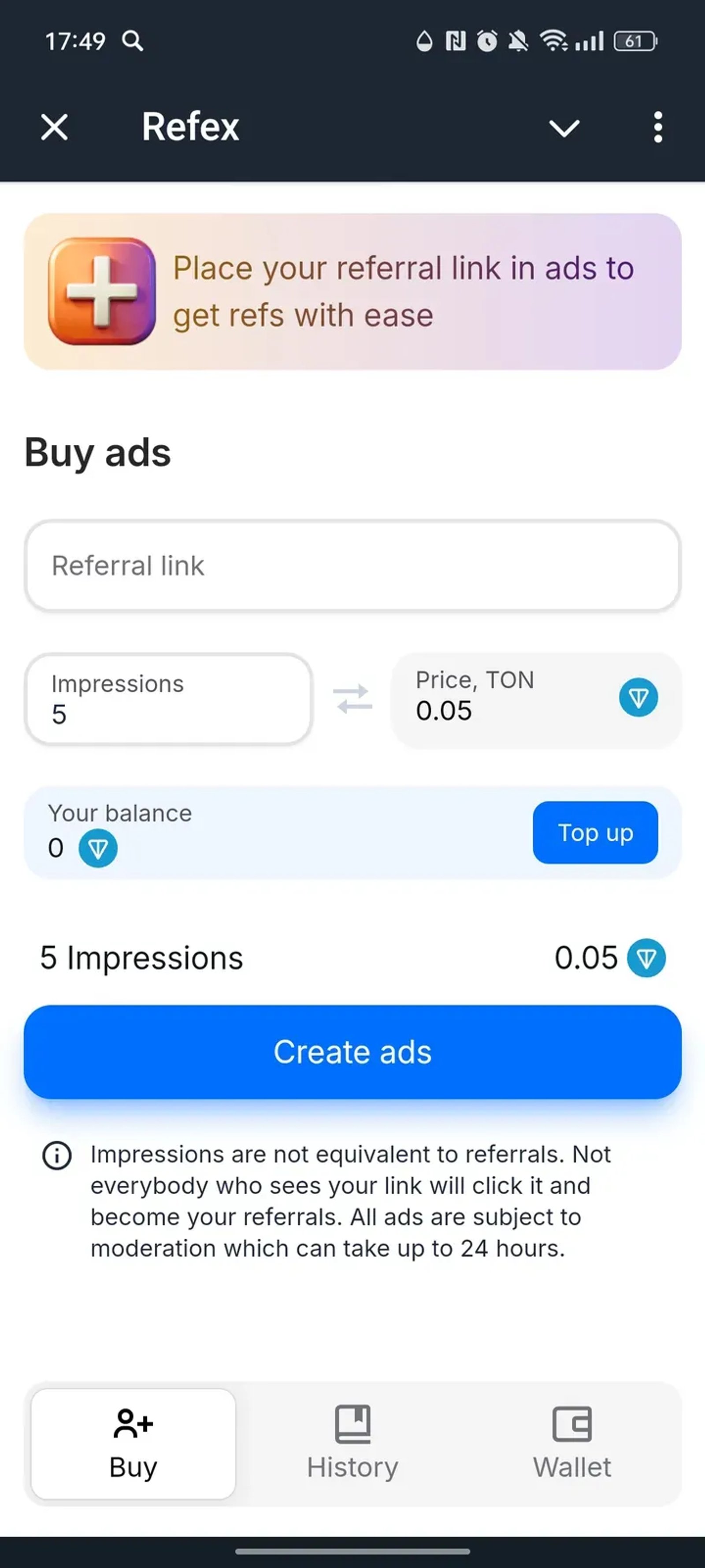 Refex Telegram Screenshot 1