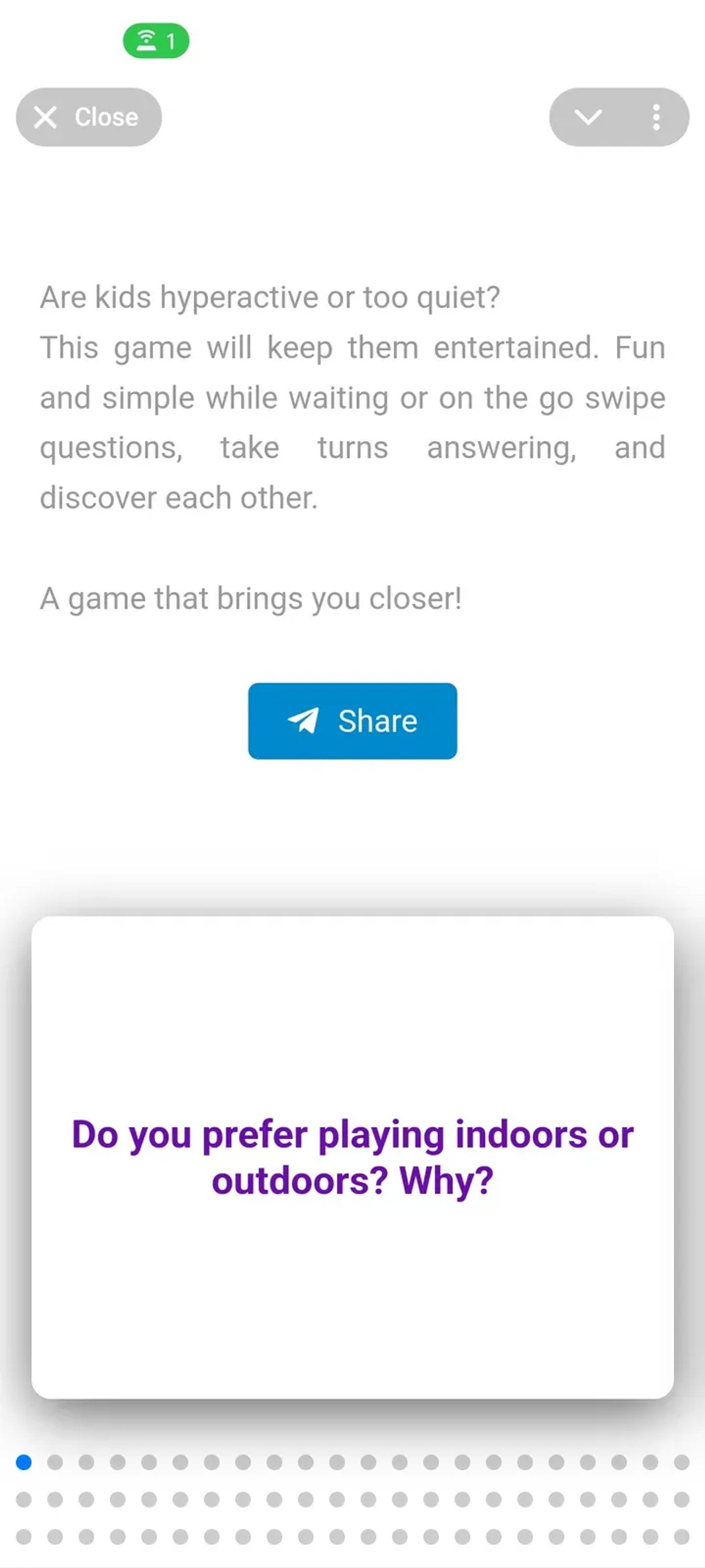 TableTopics в Телеграм — скриншот 1
