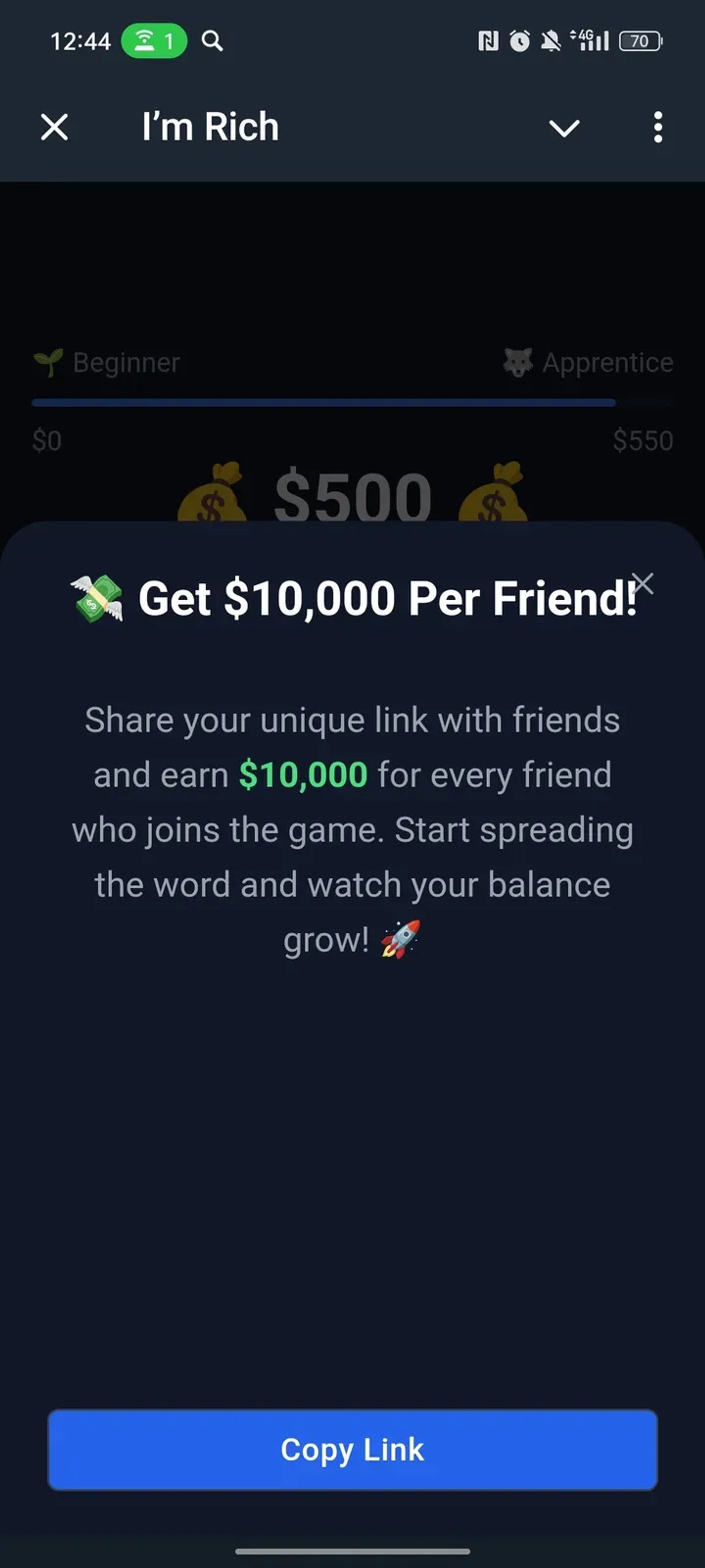 I’m Rich в Телеграм — скриншот 3