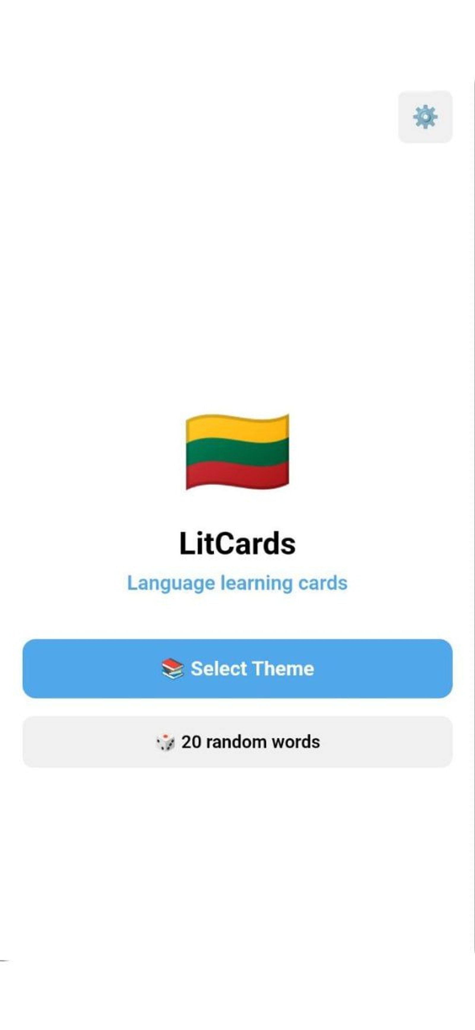 LitCards - Learn Lithuanian в Телеграм — скриншот 1